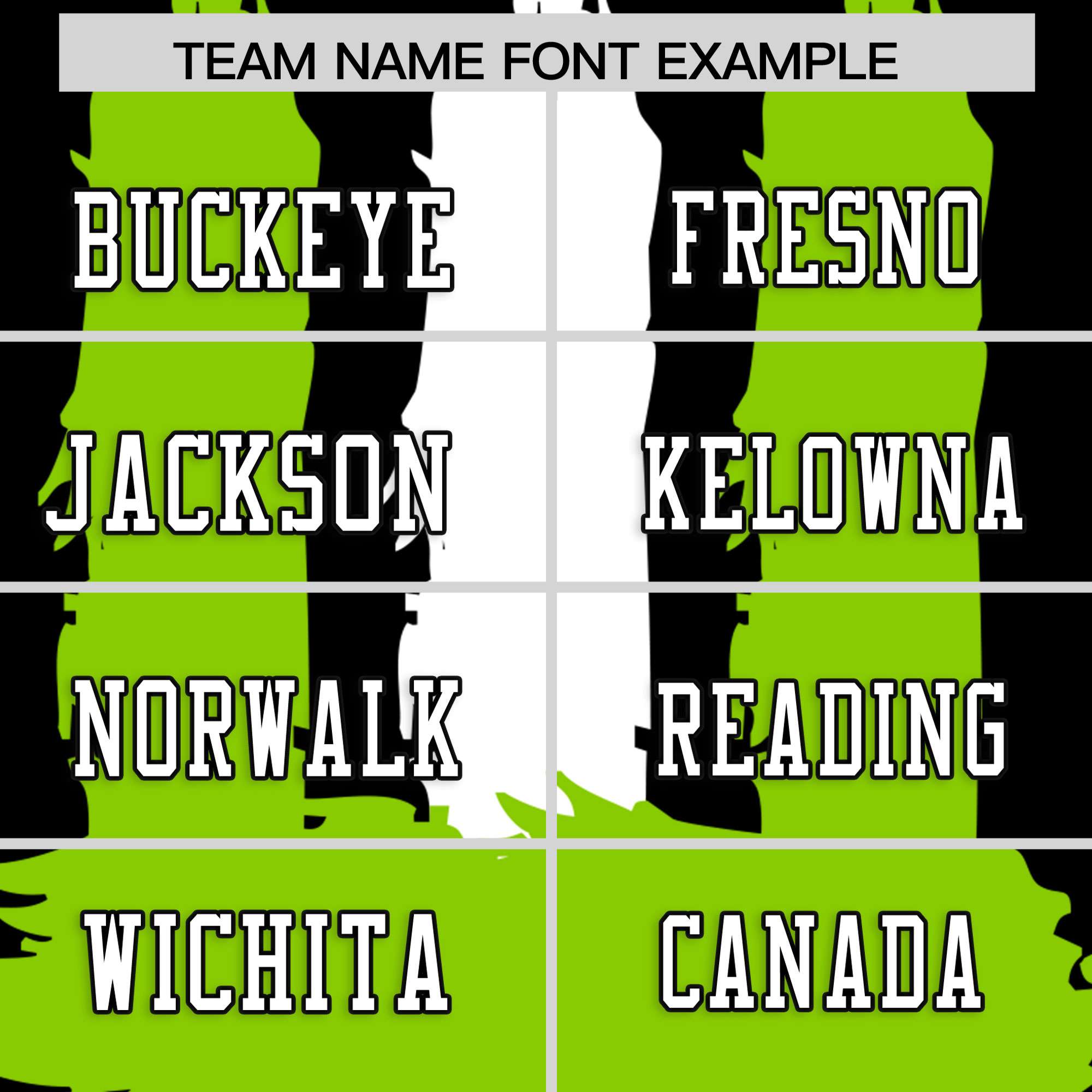 Custom Flag Football Jersey | Black Neon Green and White Graffiti Pattern Practice 7on7 Uniforms | Add name, number & logo| KXKSHOP