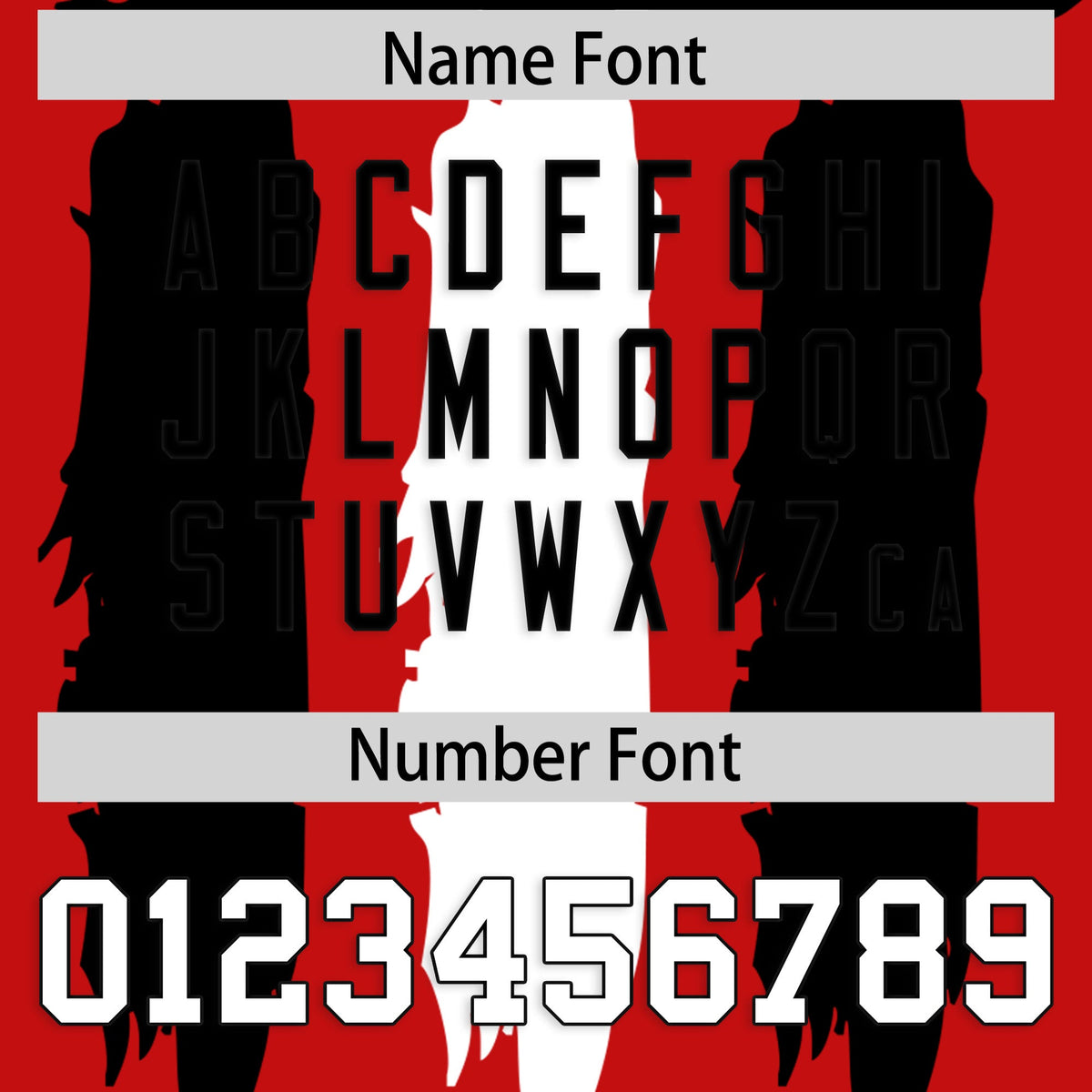 Custom Flag Football Jersey | Red Black and White Graffiti Pattern Practice 7on7 Uniforms | Add name, number &amp; logo| KXKSHOP