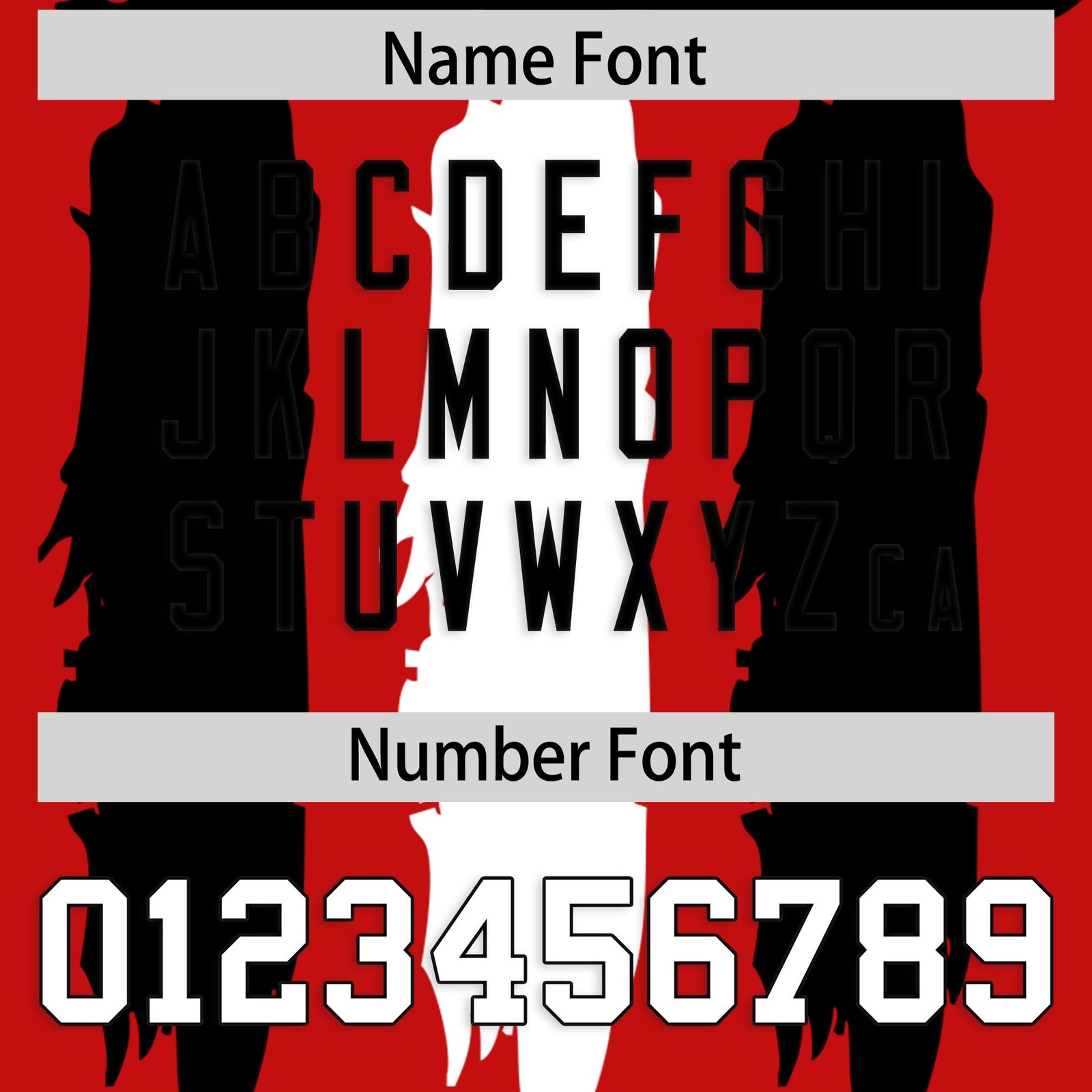 Custom Flag Football Jersey | Red Black and White Graffiti Pattern Practice 7on7 Uniforms | Add name, number & logo| KXKSHOP