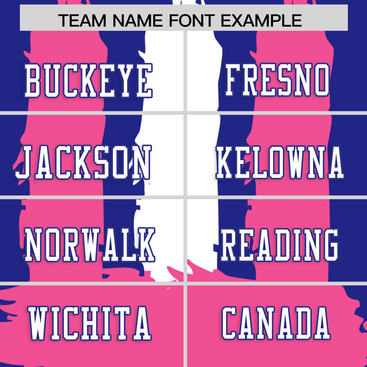 Custom Flag Football Jersey | Royal Pink and White Graffiti Pattern Practice 7on7 Uniforms | Add name, number &amp; logo| KXKSHOP