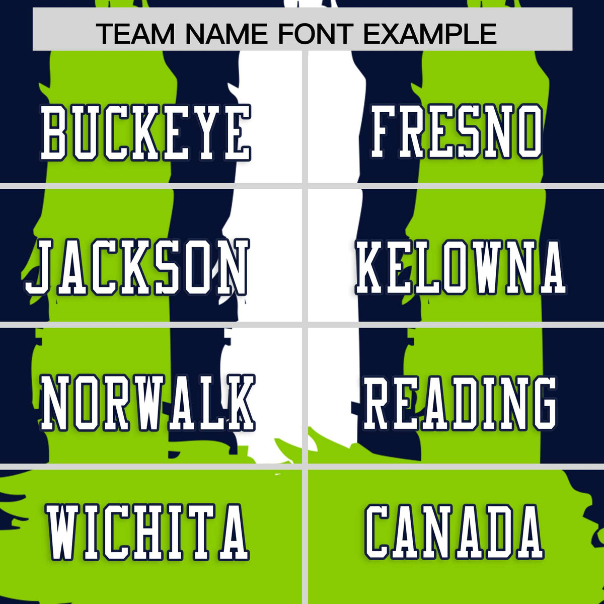 Custom Flag Football Jersey | Navy Neon Green and White Graffiti Pattern Practice 7on7 Uniforms | Add name, number &amp; logo| KXKSHOP