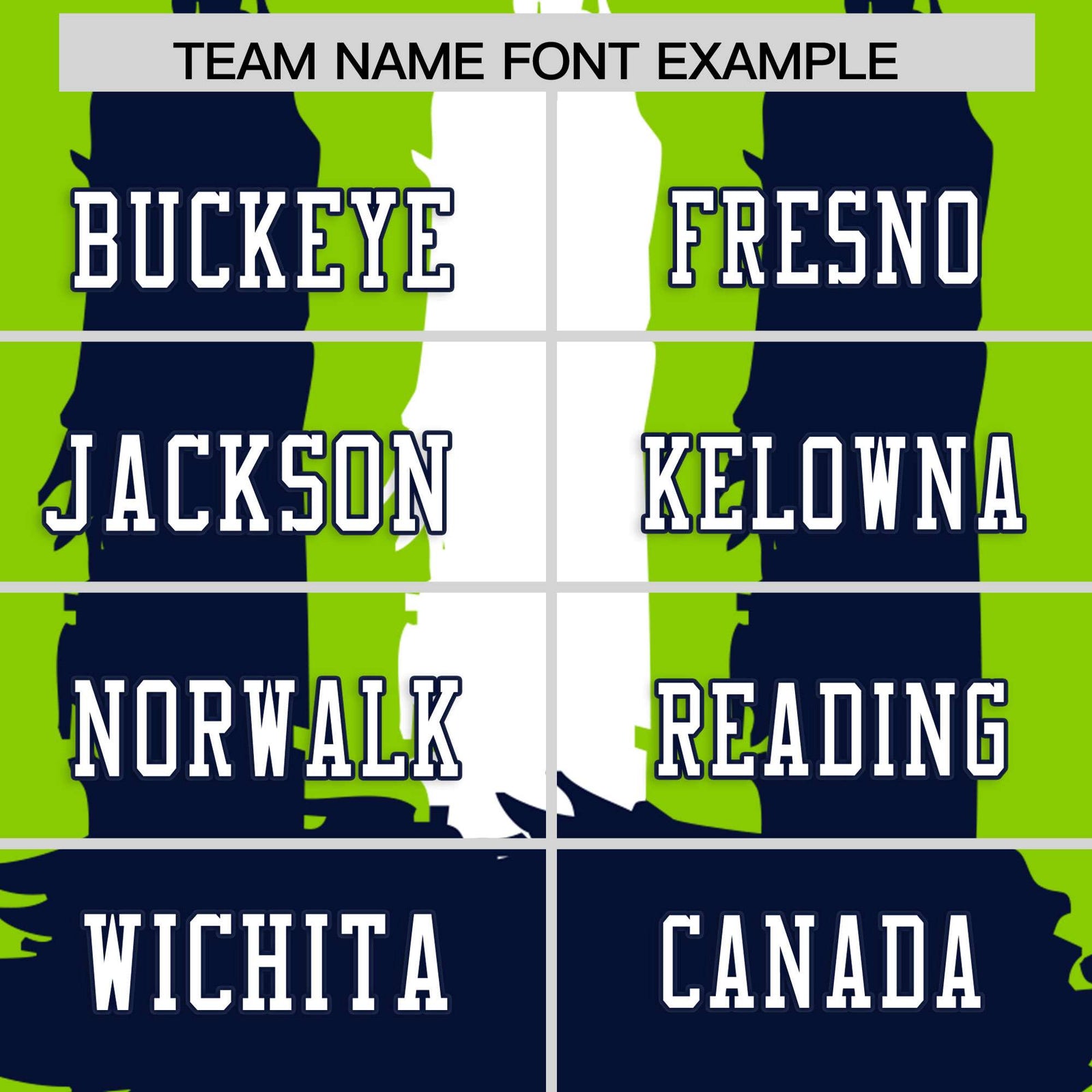 Custom Flag Football Jersey | Neon Green Navy and White Graffiti Pattern Practice 7on7 Uniforms | Add name, number & logo| KXKSHOP