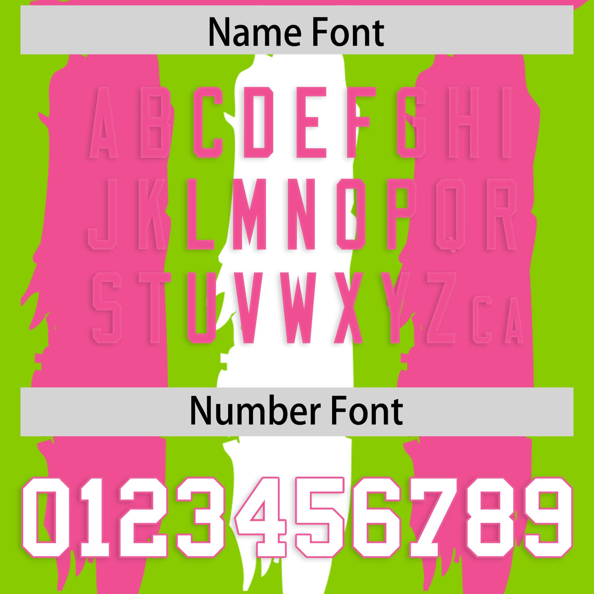 Custom Flag Football Jersey | Neon Green Pink and White Graffiti Pattern Practice 7on7 Uniforms | Add name, number &amp; logo| KXKSHOP