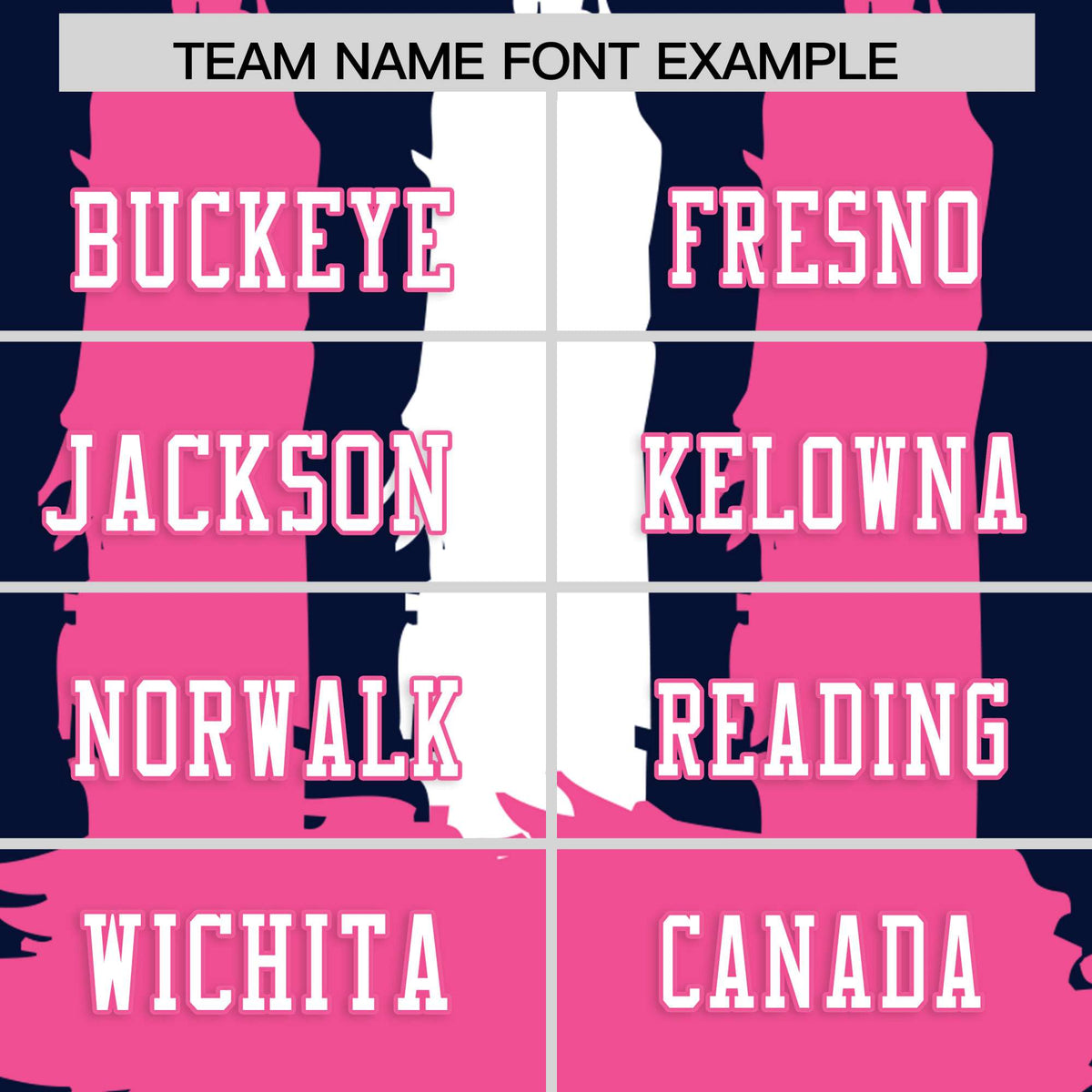 Custom Flag Football Jersey | Navy Pink and White Graffiti Pattern Practice 7on7 Uniforms | Add name, number &amp; logo| KXKSHOP