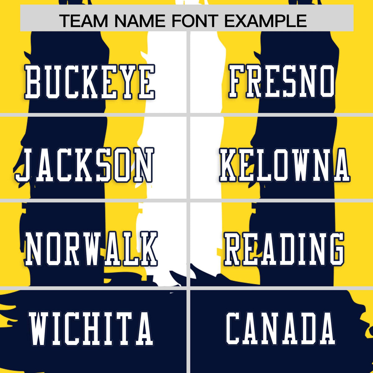 Custom Flag Football Jersey | Gold Navy and White Graffiti Pattern Practice 7on7 Uniforms | Add name, number &amp; logo| KXKSHOP