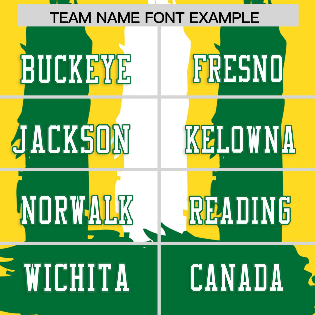 Custom Flag Football Jersey | Gold Kelly Green and  Graffiti Pattern Practice 7on7 Uniforms | Add name, number &amp; logo| KXKSHOP