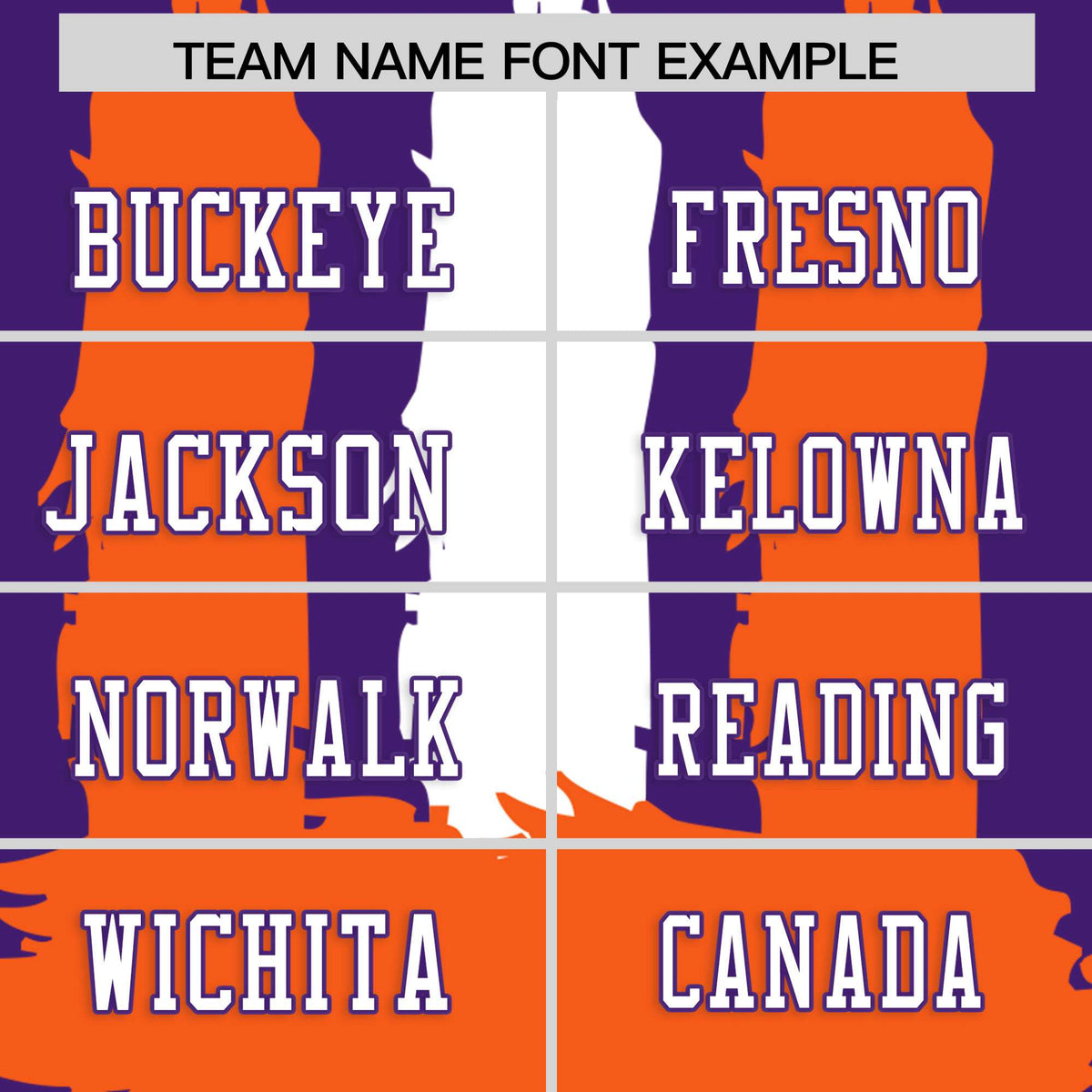 Custom Flag Football Jersey | Purple Orange and White Graffiti Pattern Practice 7on7 Uniforms | Add name, number &amp; logo| KXKSHOP
