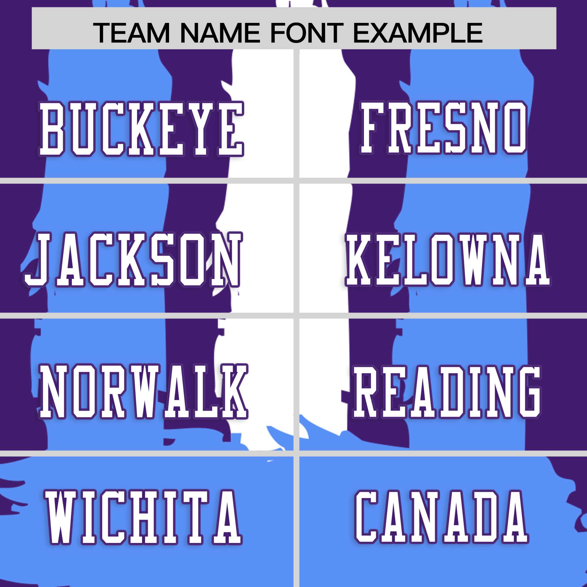 Custom Flag Football Jersey | Purple Powder Blue and White Graffiti Pattern Practice 7on7 Uniforms | Add name, number & logo| KXKSHOP