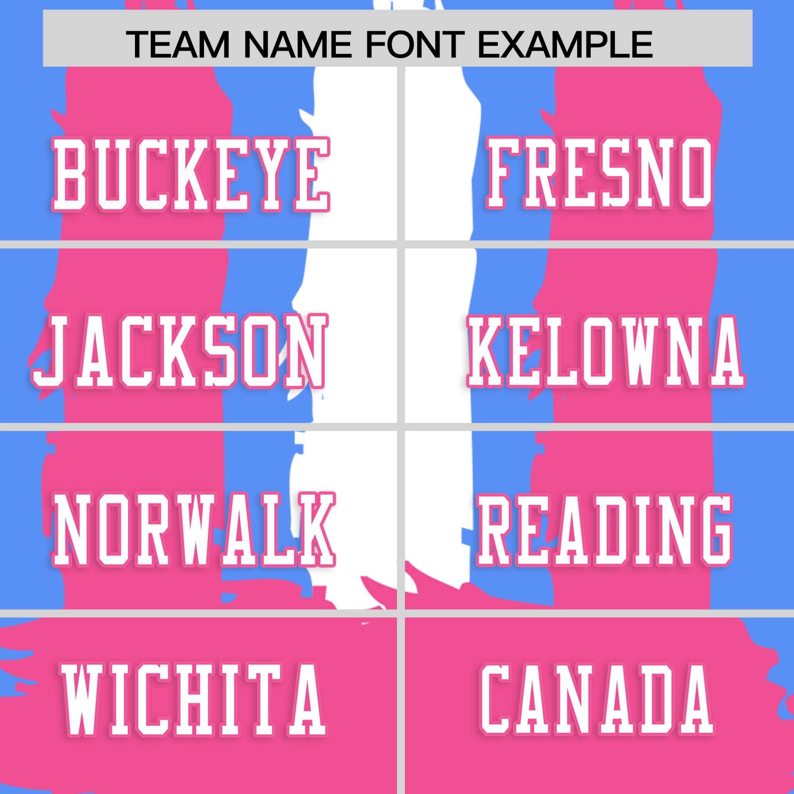 Custom Flag Football Jersey | Powder Blue Pink and White Graffiti Pattern Practice 7on7 Uniforms | Add name, number & logo| KXKSHOP