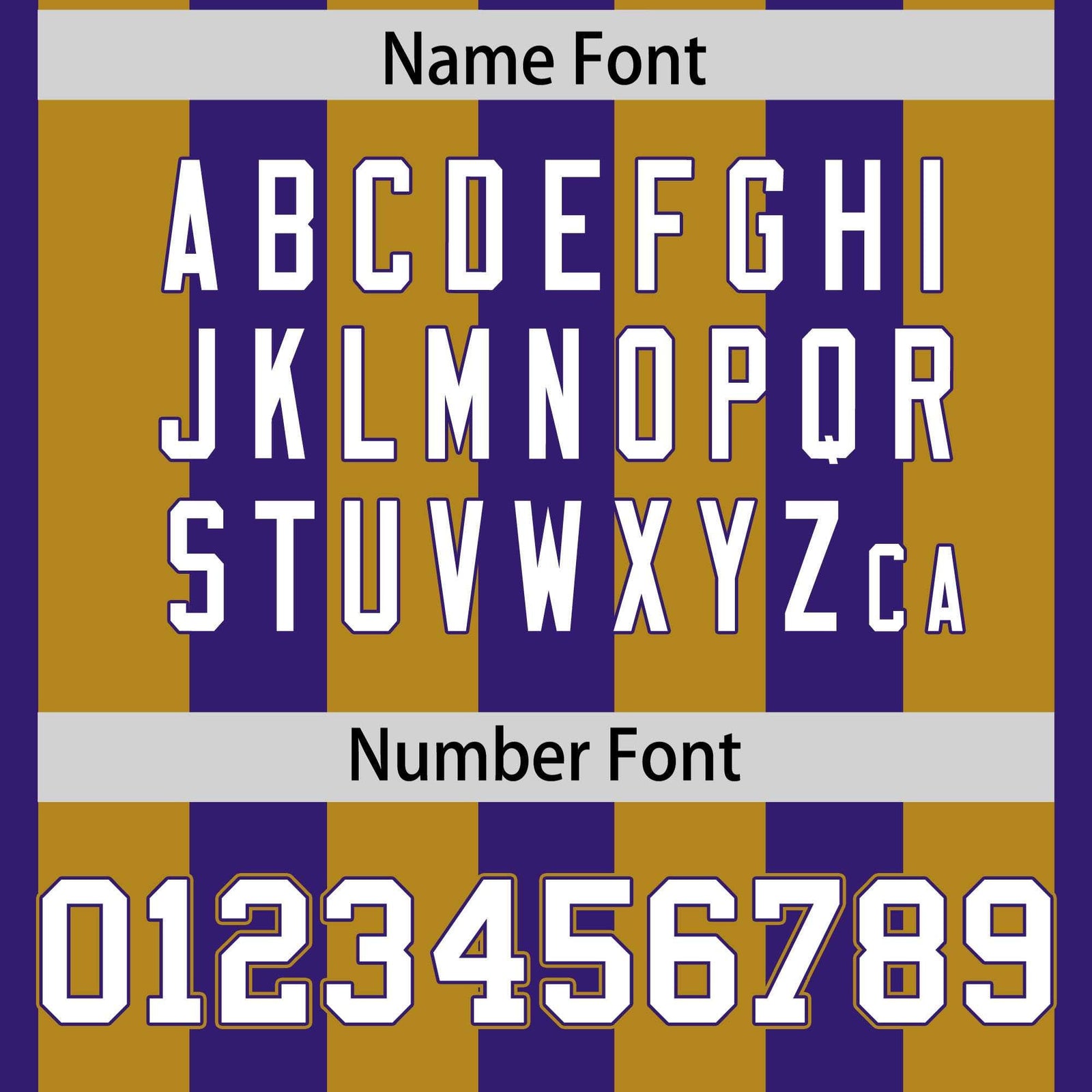 Custom Purple Old Gold Personalized Thick Stripe Design Authentic Football Jersey