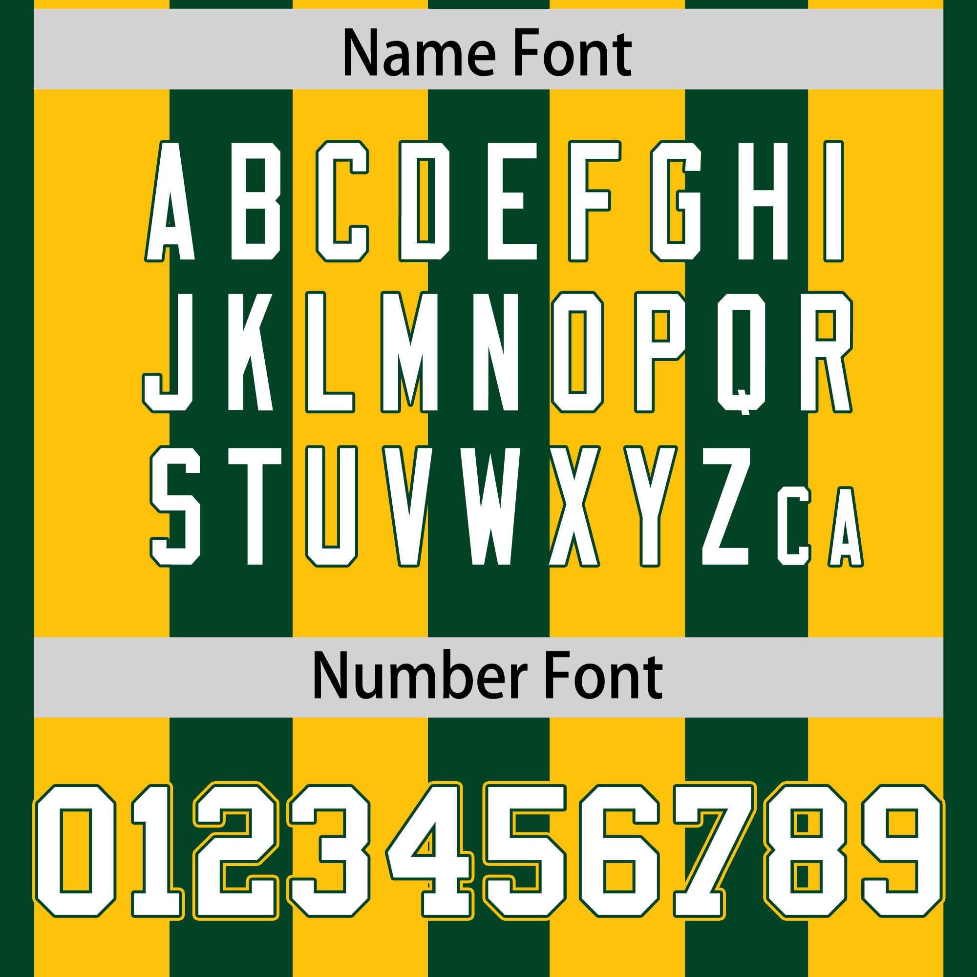Custom Green Gold Personalized Thick Stripe Design Authentic Football Jersey