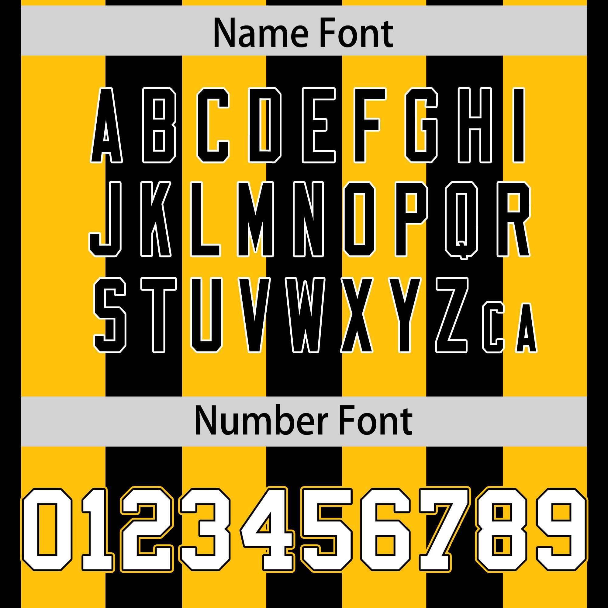 Custom Black Yellow Personalized Thick Stripe Design Authentic Football Jersey