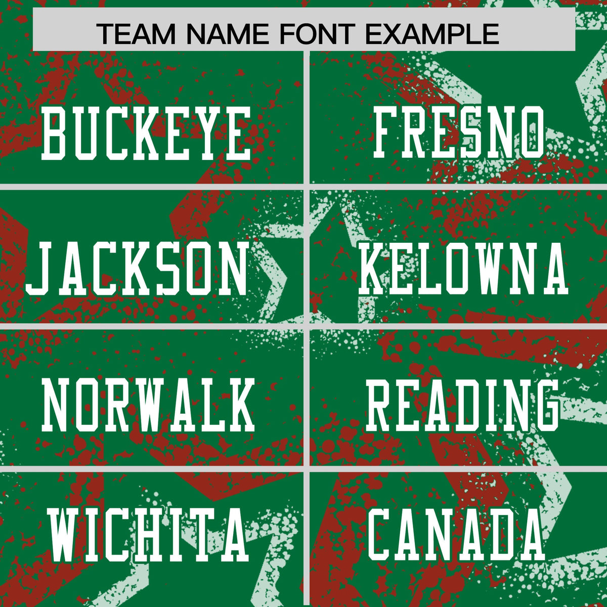 Custom Kelly Green Red-White Personalized Star Graffiti Pattern Authentic Football Jersey