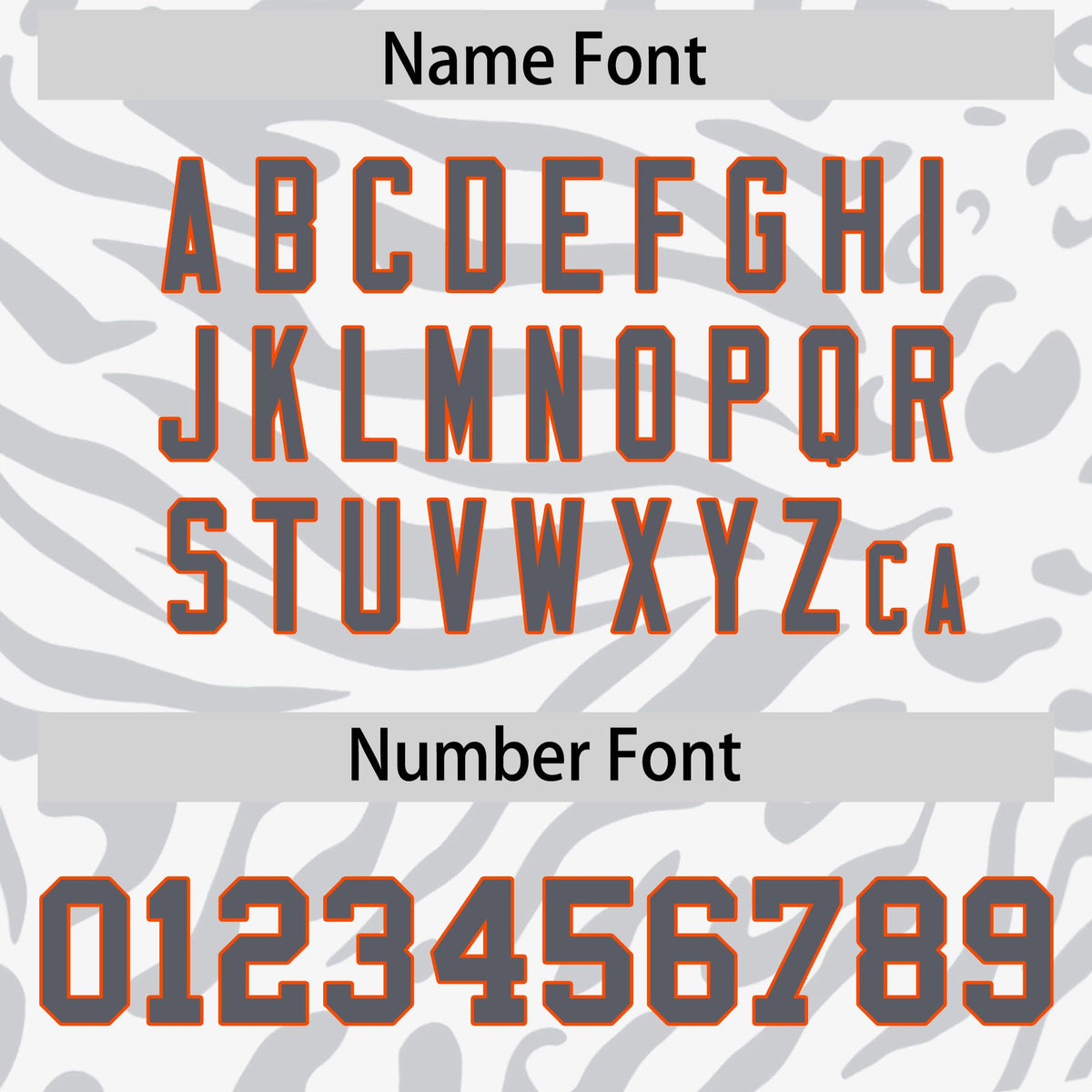 Custom White Dark Gray-Orange Personalized Zebra Stripes Pattern Authentic Football Jersey