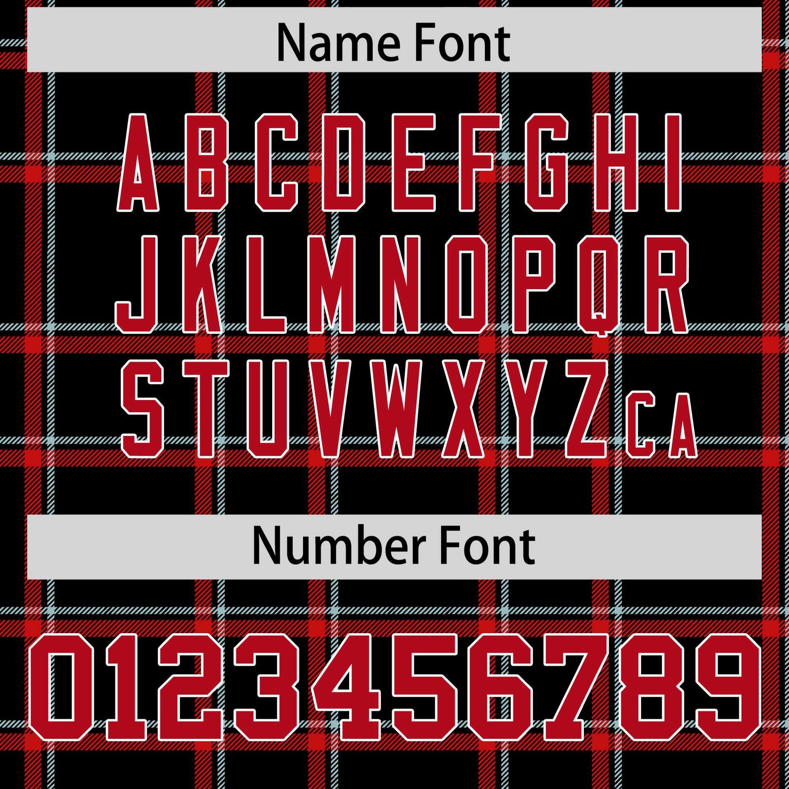 Custom Black Personalized Plaid Pattern Design Authentic Football Jersey