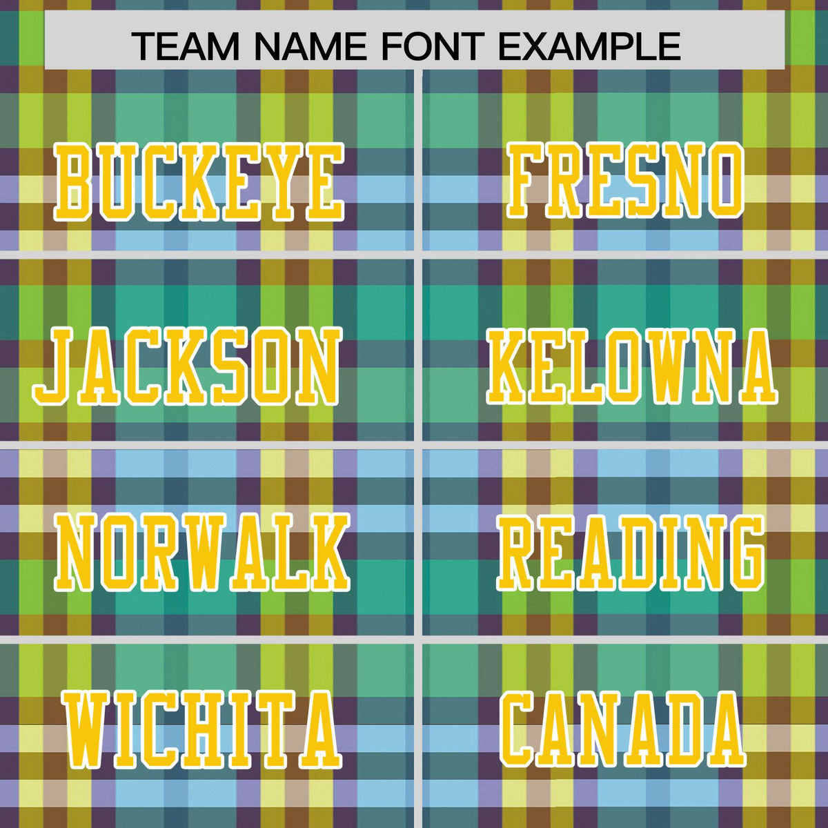 Custom Green Personalized Plaid Pattern Design Authentic Football Jersey