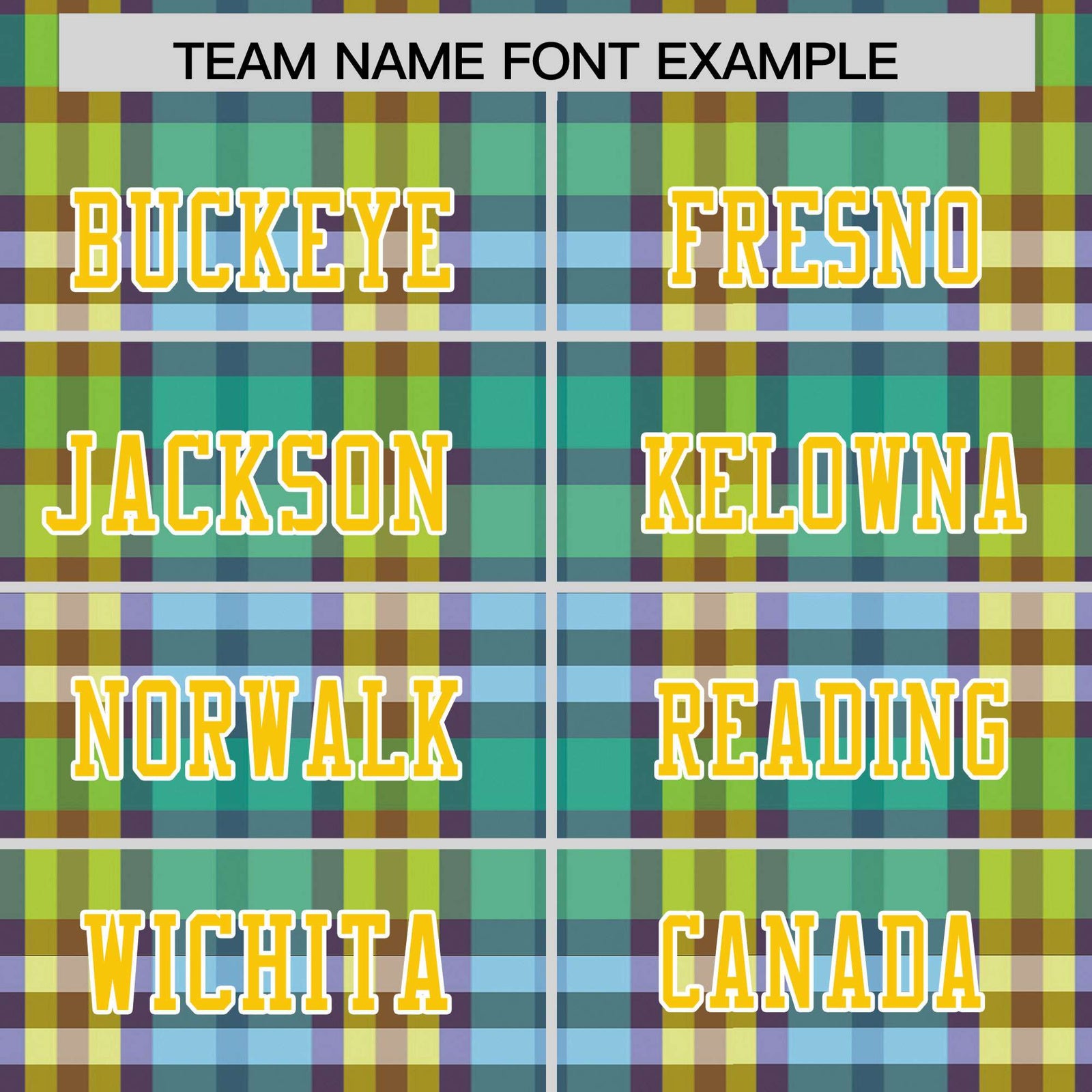 Custom Green Personalized Plaid Pattern Design Authentic Football Jersey