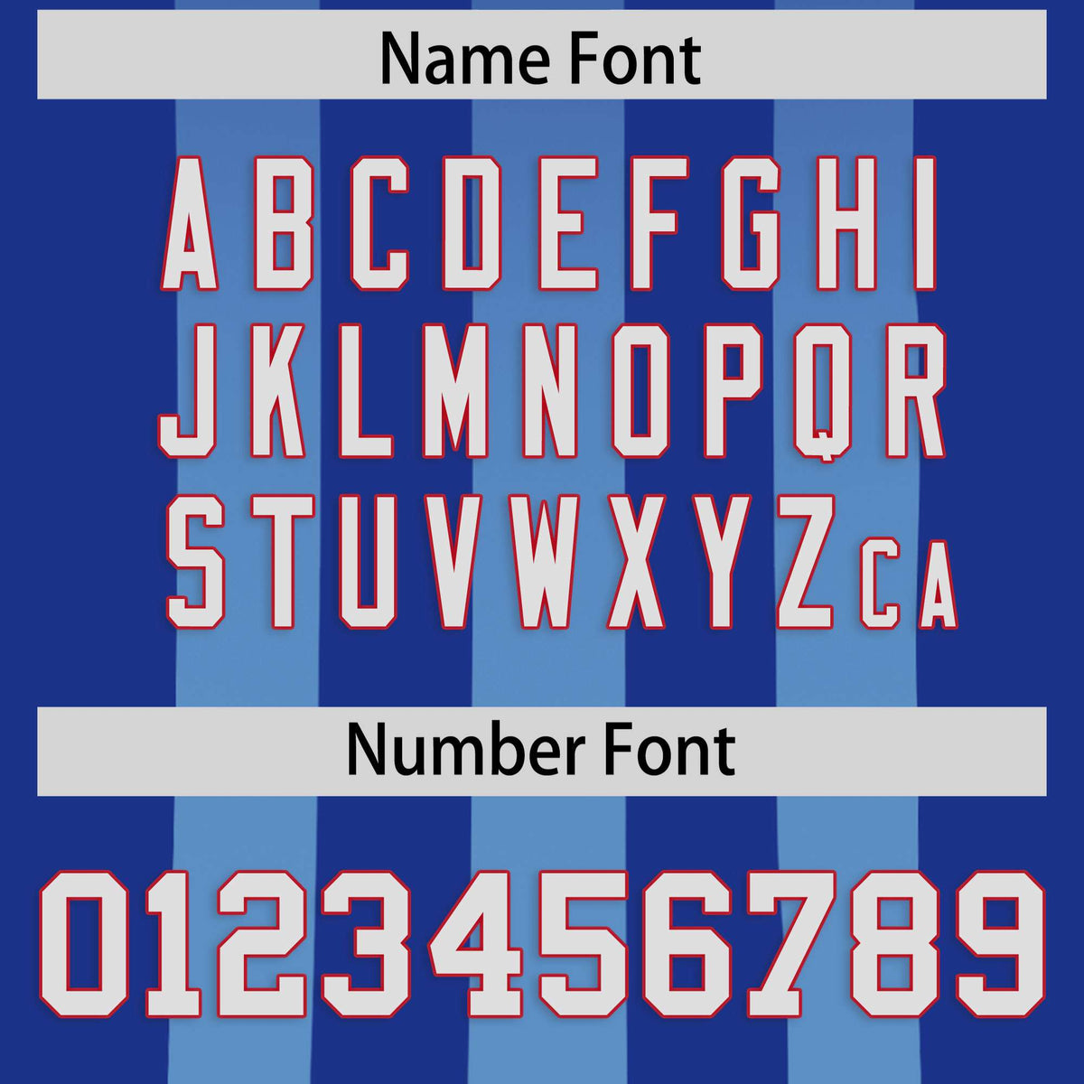 Custom Royal Powder Blue Vertical Fine Stripe Gradient Fashion Personalized Team Football Jersey