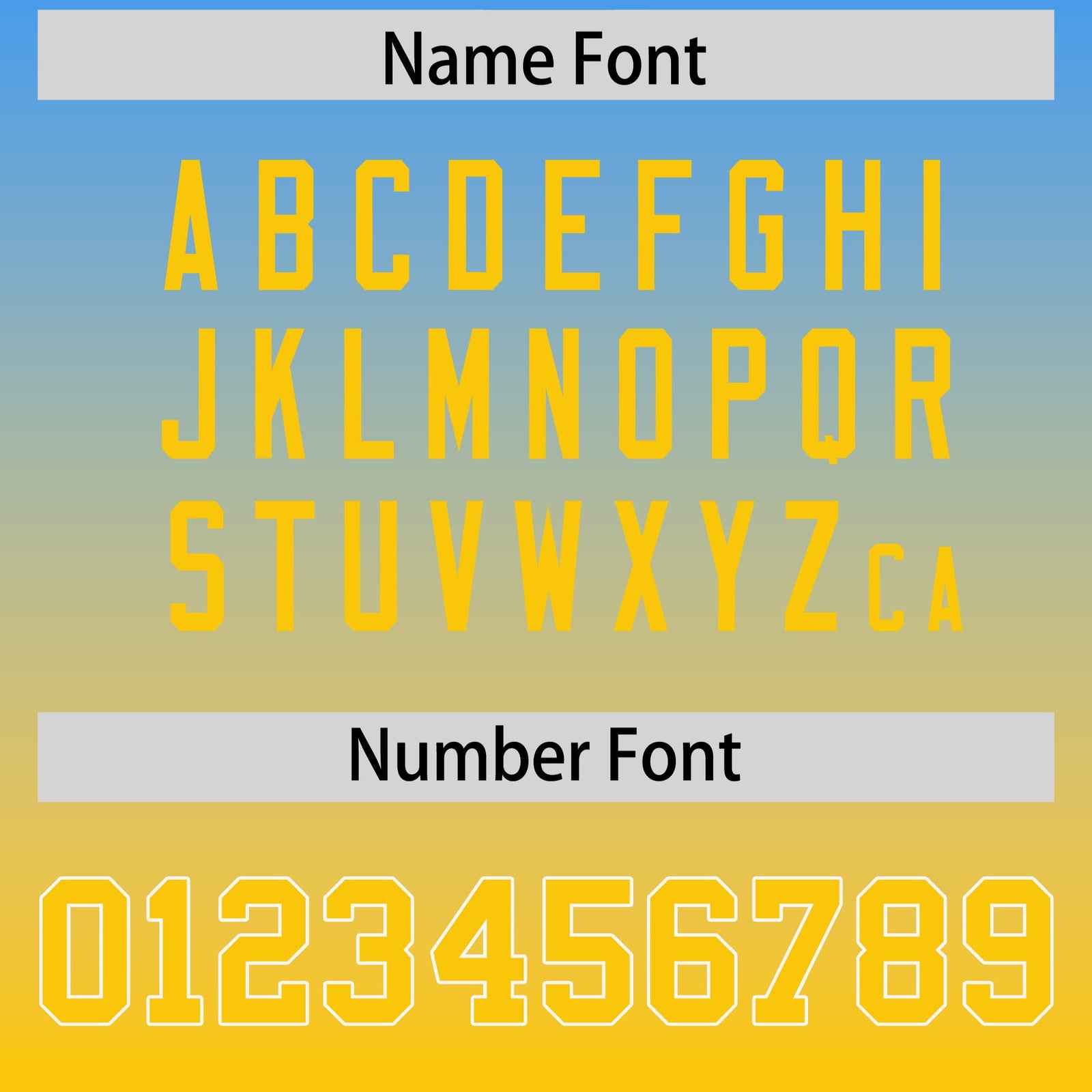 Custom Powder Blue Gold Gradient Personalized Side Pattern Authentic Football Jersey