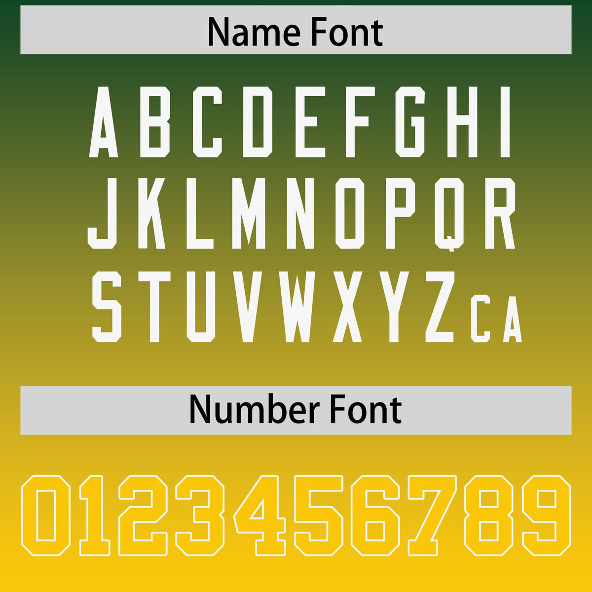 Custom Green Gold Gradient Personalized Side Pattern Authentic Football Jersey