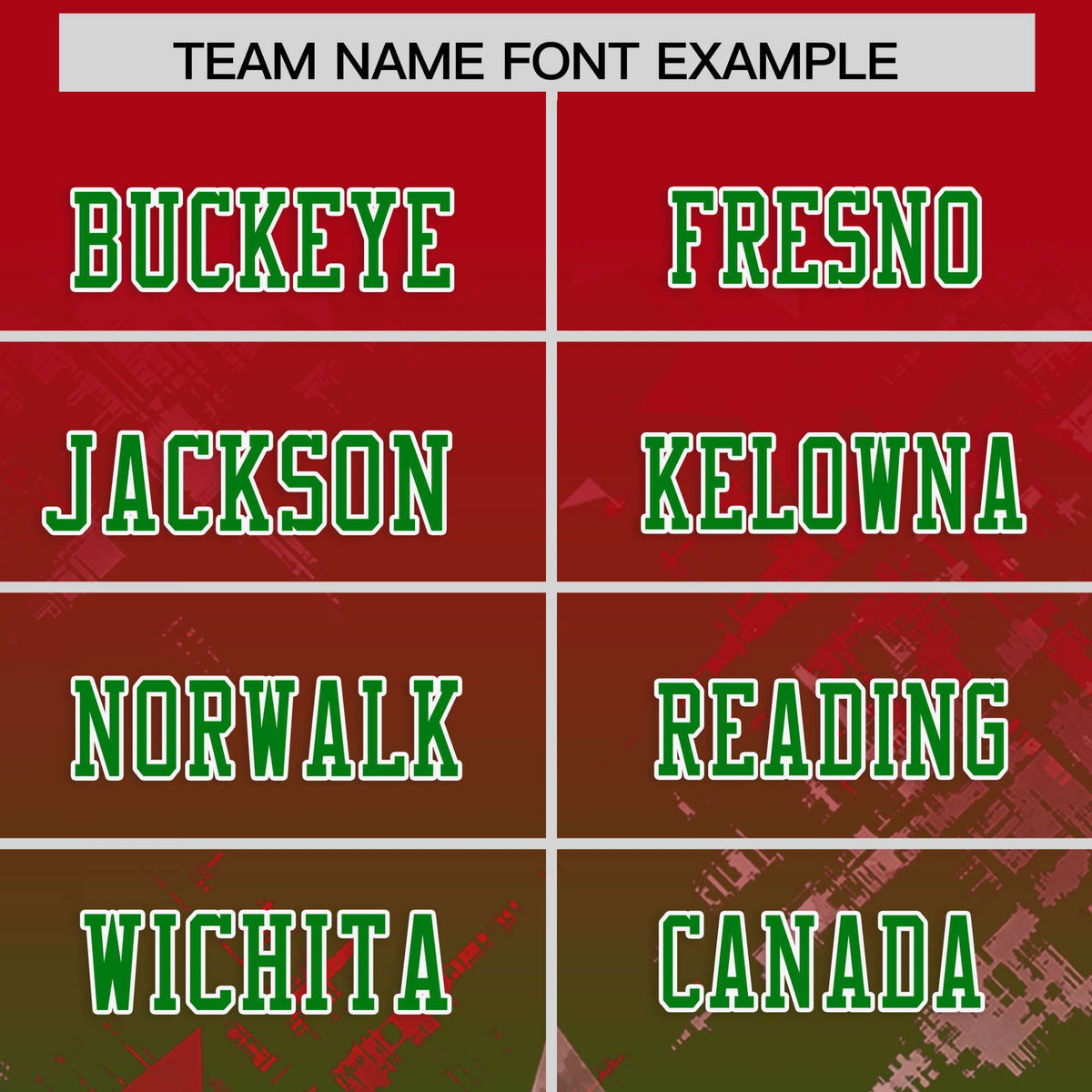 Custom Red and Kelly Green Customize Flag Football Jersey - 7v7 Uniform| KXKSHOP