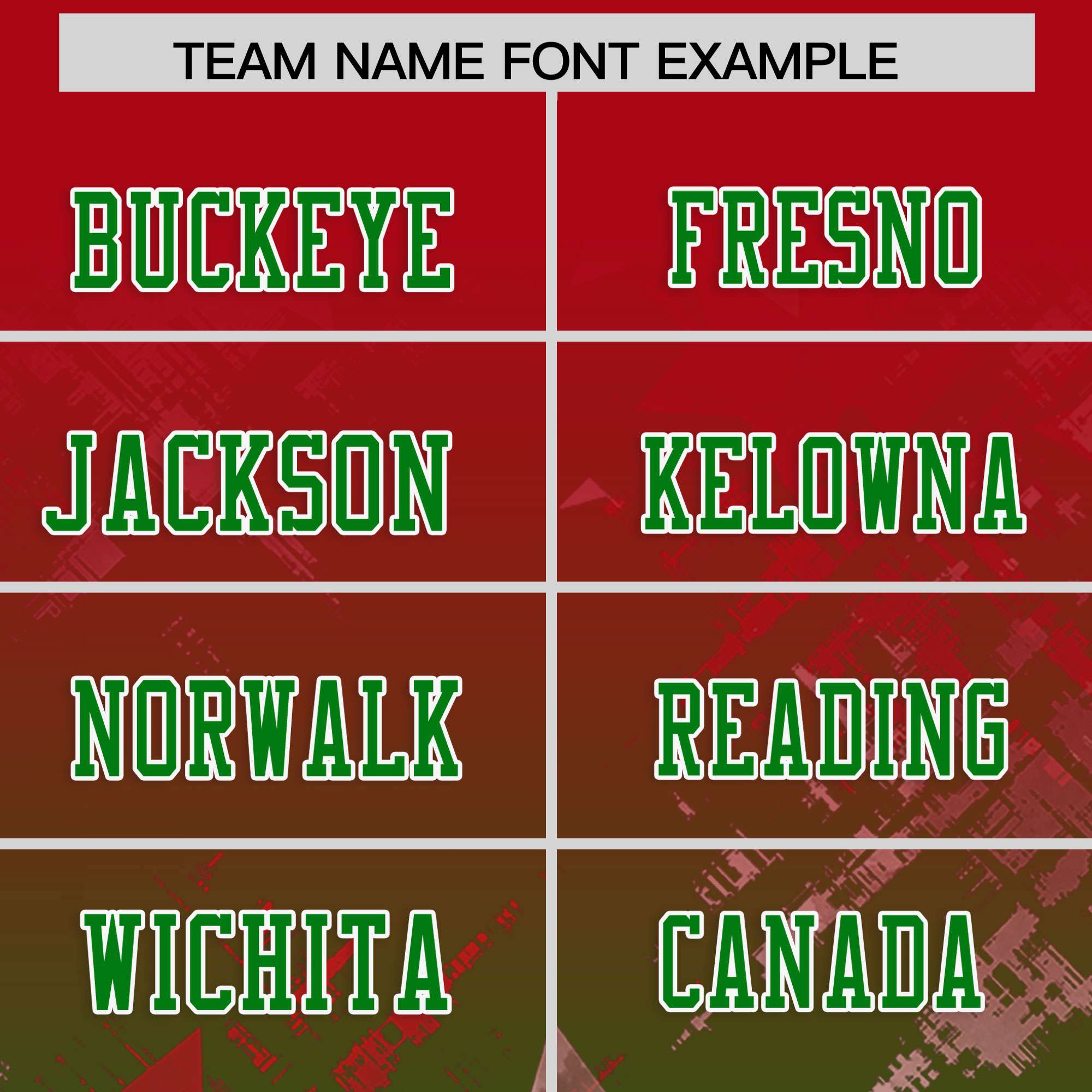 Custom Red and Kelly Green Customize Flag Football Jersey - 7v7 Uniform| KXKSHOP