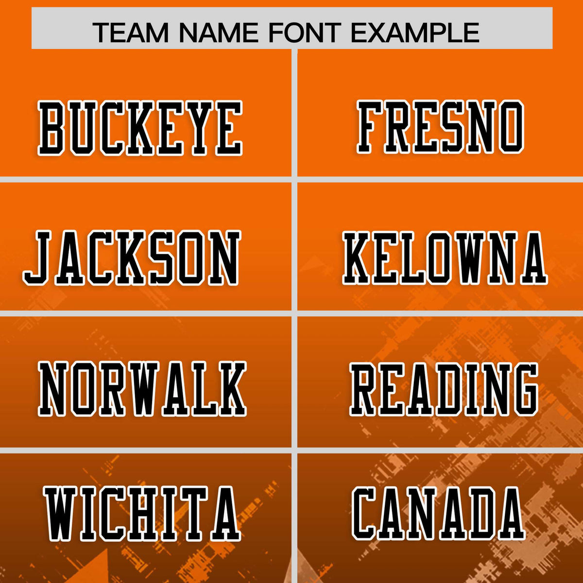 Custom Orange and Black Customize Flag Football Jersey - 7v7 Uniform| KXKSHOP