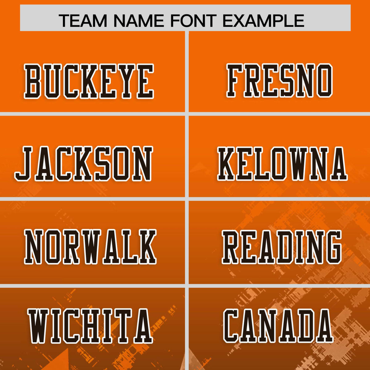 Custom Orange and Brown Customize Flag Football Jersey - 7v7 Uniform| KXKSHOP