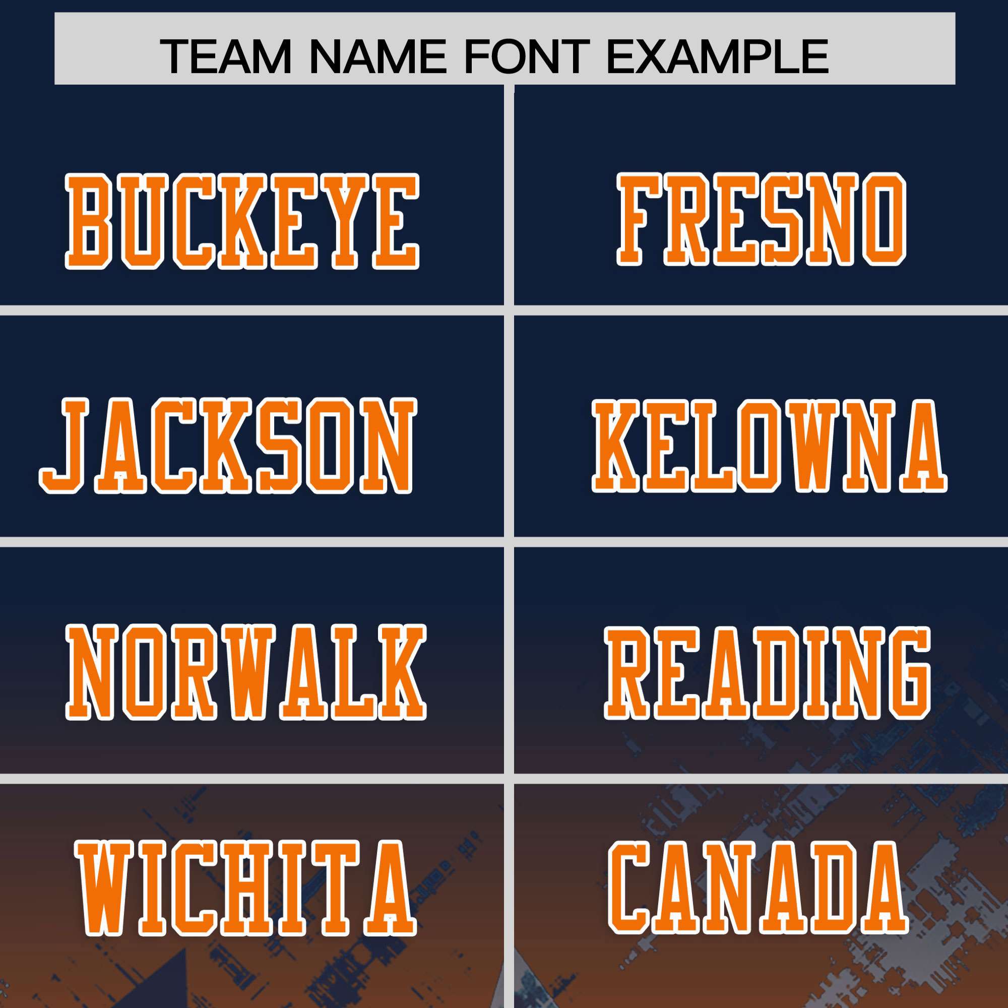 Custom Navy and Orange Customize Flag Football Jersey - 7v7 Uniform| KXKSHOP