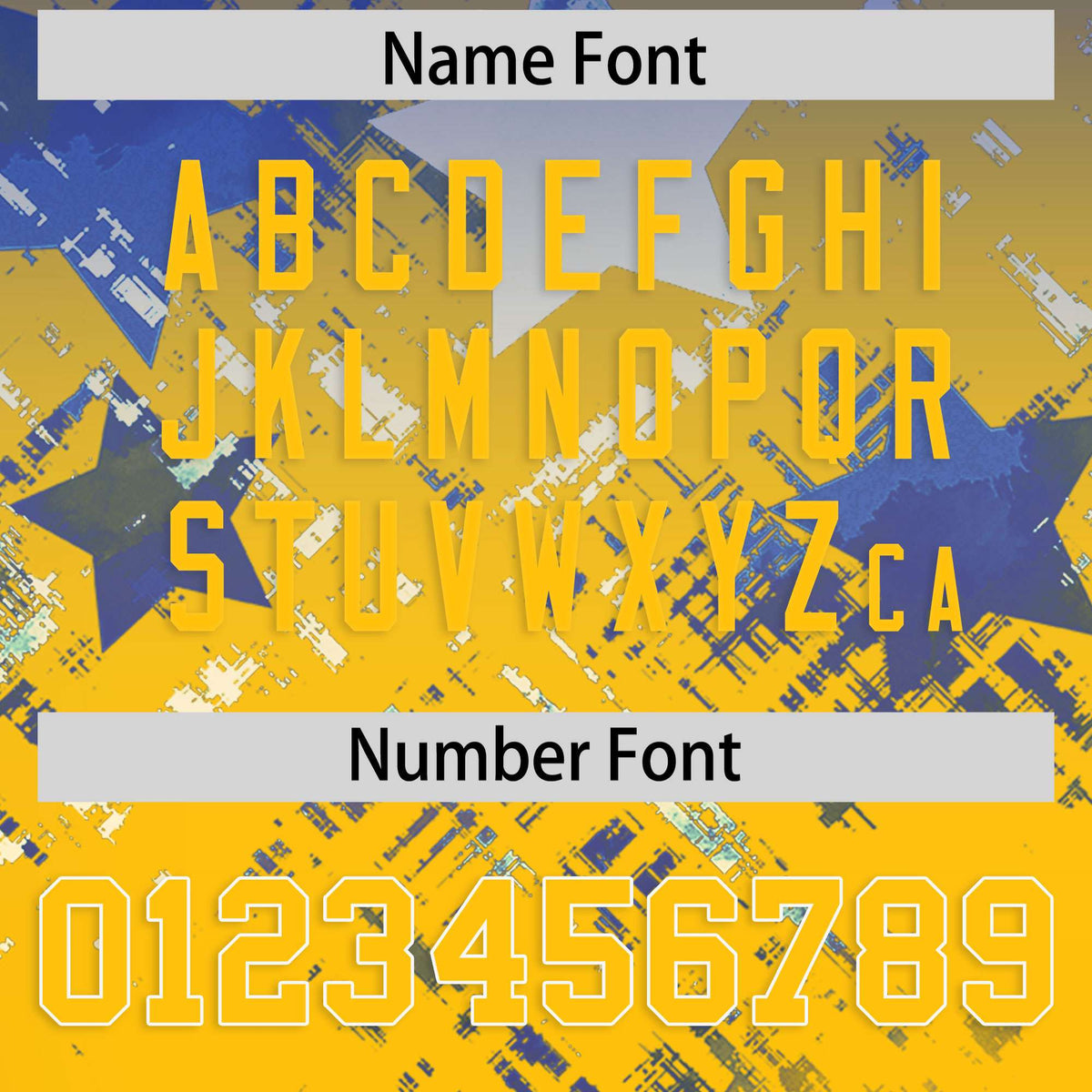 Custom Royal and Yellow Customize Flag Football Jersey - 7v7 Uniform| KXKSHOP