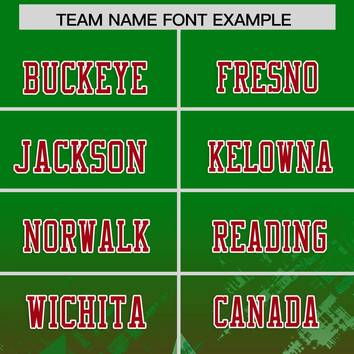 Custom Kelly Green and Red Customize Flag Football Jersey - 7v7 Uniform| KXKSHOP