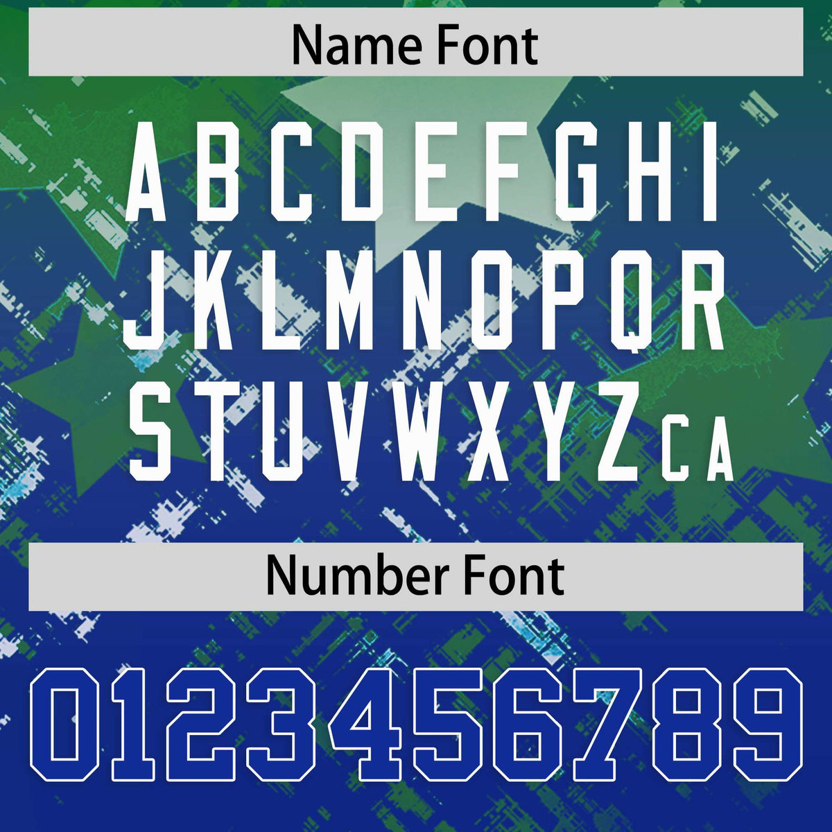 Custom Kelly Green and Royal Customize Flag Football Jersey - 7v7 Uniform| KXKSHOP