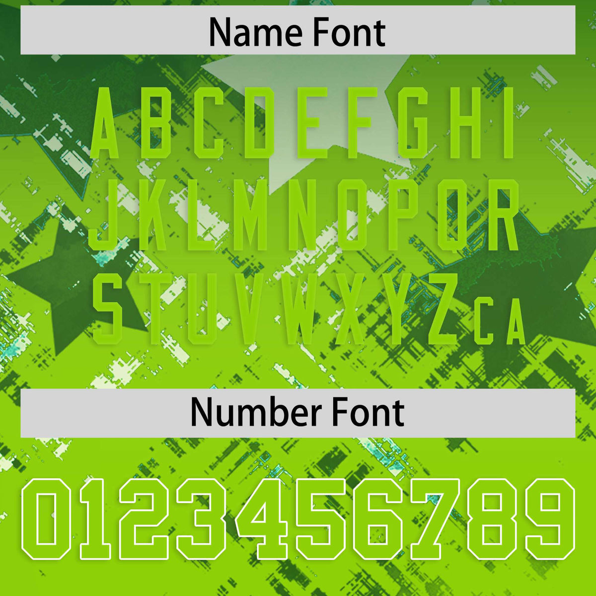 Custom Green and Neon Green Customize Flag Football Jersey - 7v7 Uniform| KXKSHOP