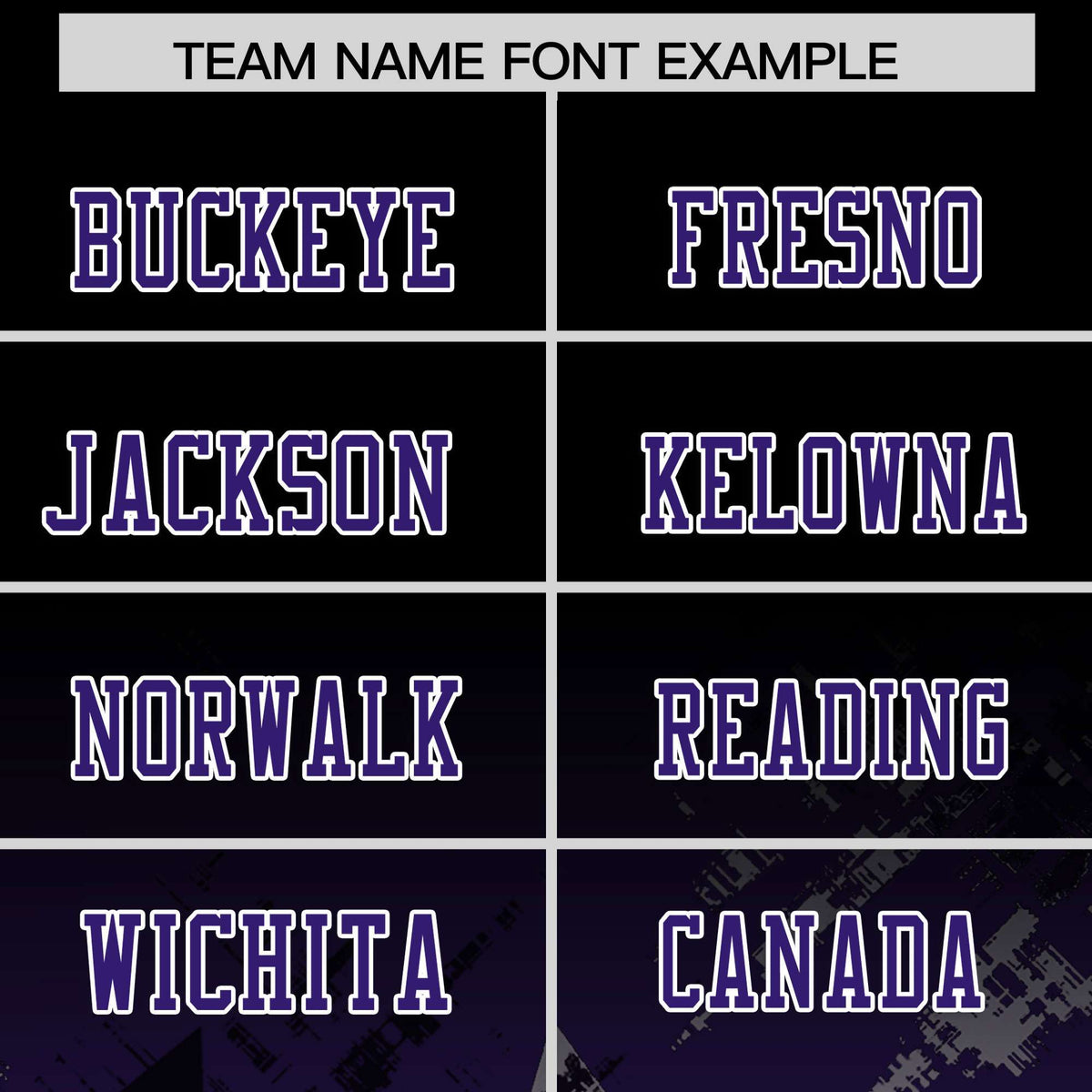 Custom Black and Purple Customize Flag Football Jersey - 7v7 Uniform| KXKSHOP