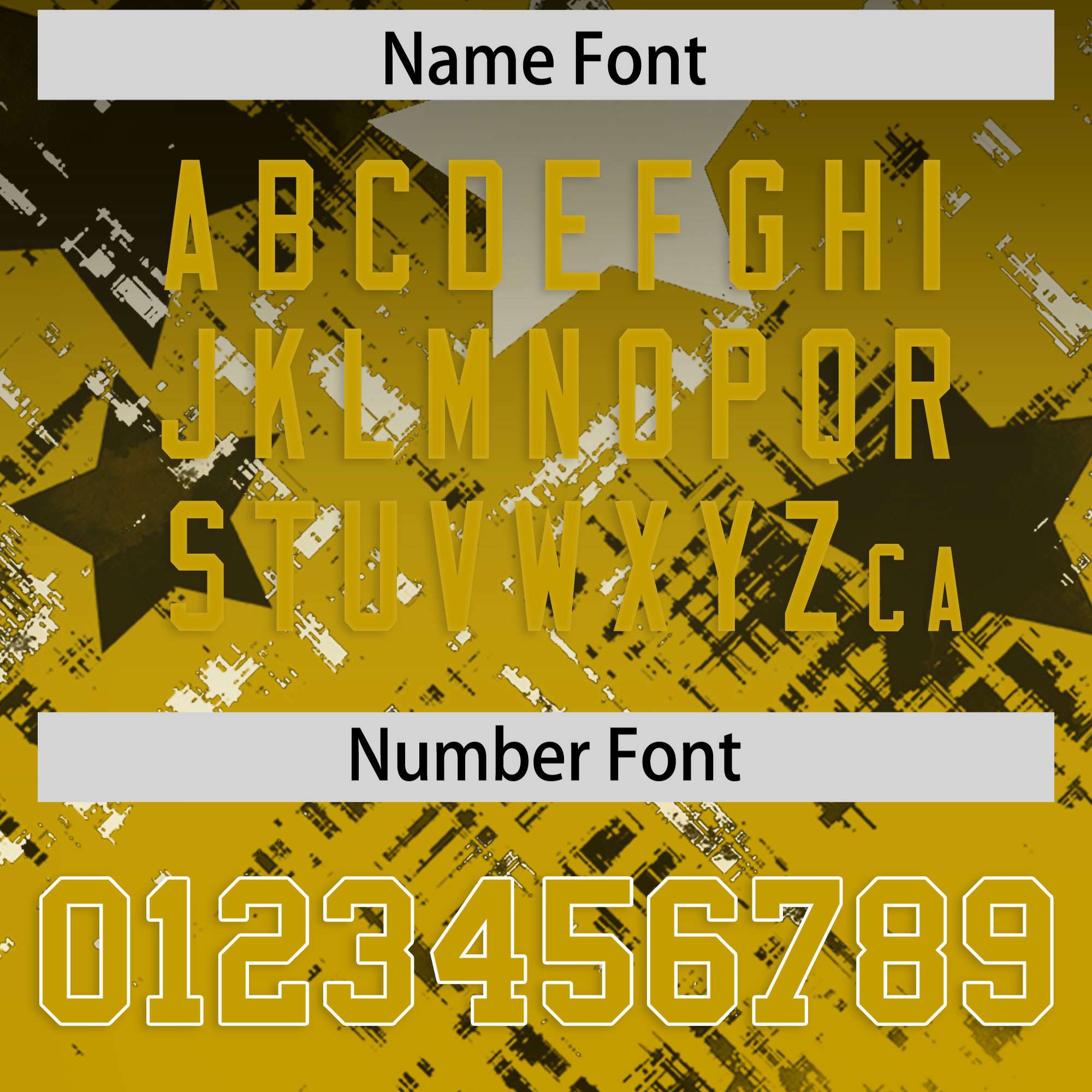 Custom Black Old Gold Personalized Star Gradient Authentic Football Jersey