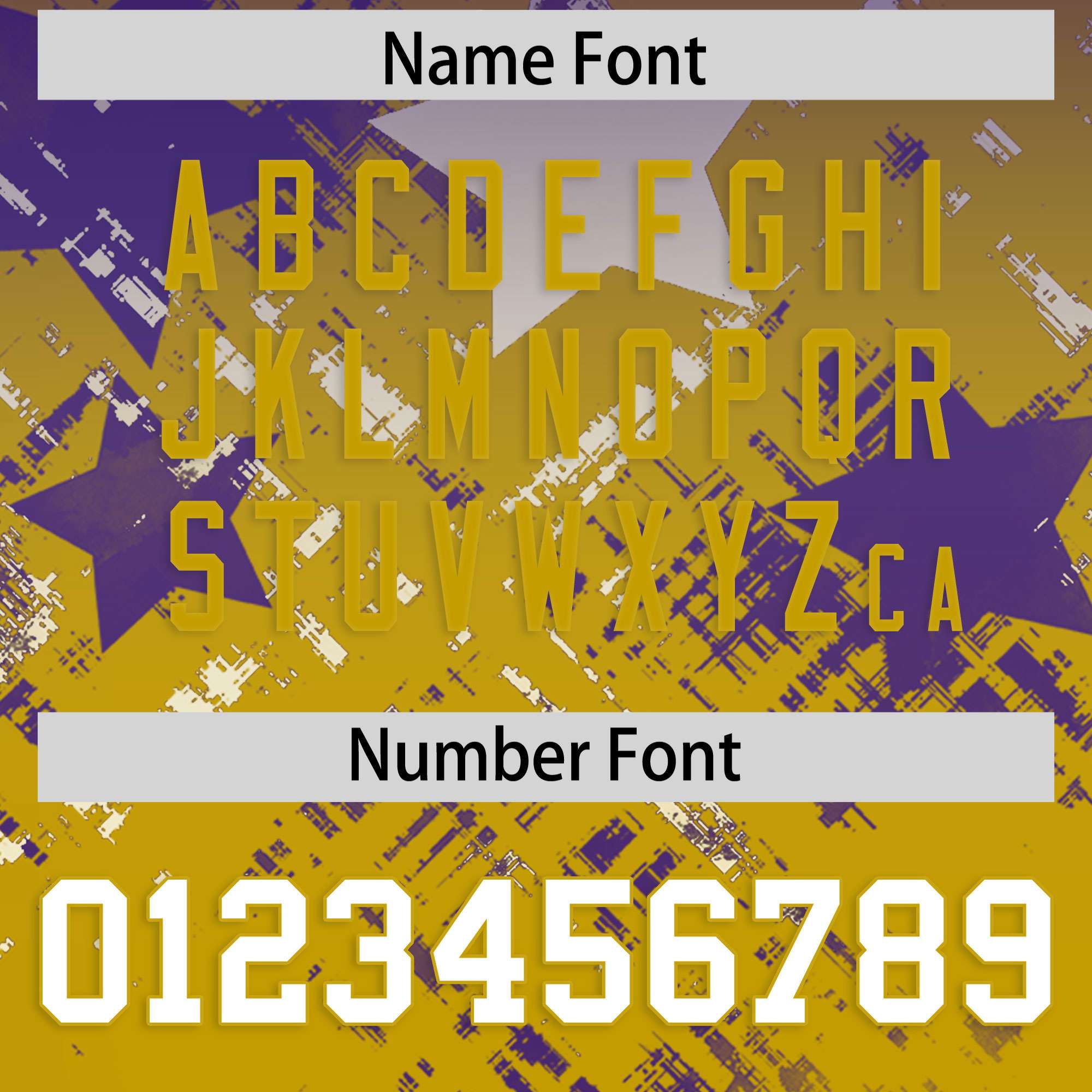 Custom Purple Old Gold Personalized Star Gradient Authentic Football Jersey