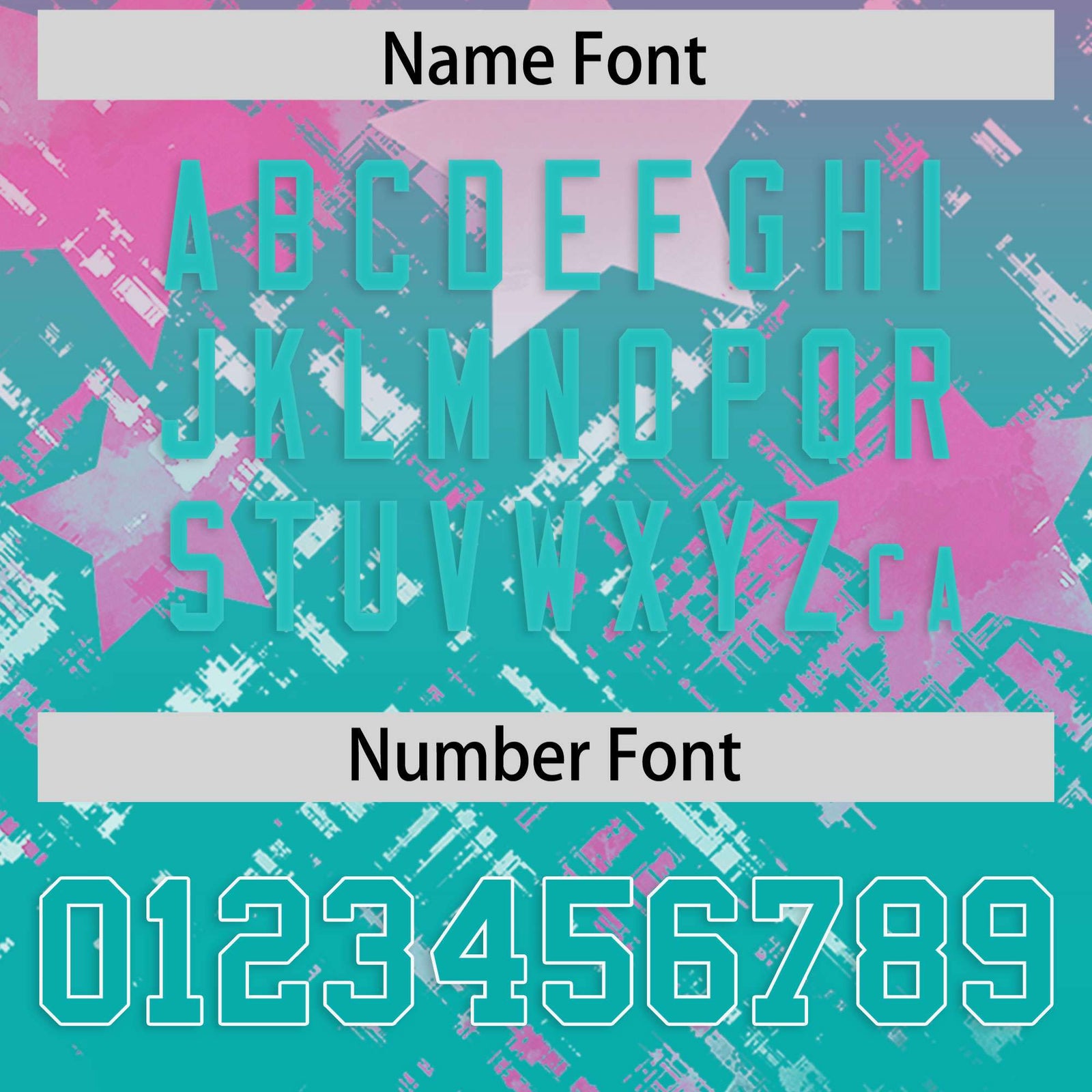 Custom Pink and Aqua Customize Flag Football Jersey - 7v7 Uniform| KXKSHOP