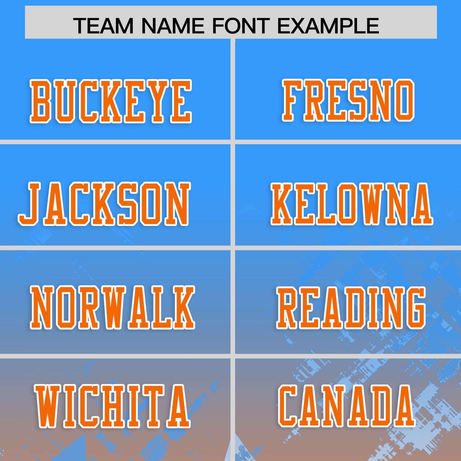 Custom Light Blue and Orange Customize Flag Football Jersey - 7v7 Uniform| KXKSHOP