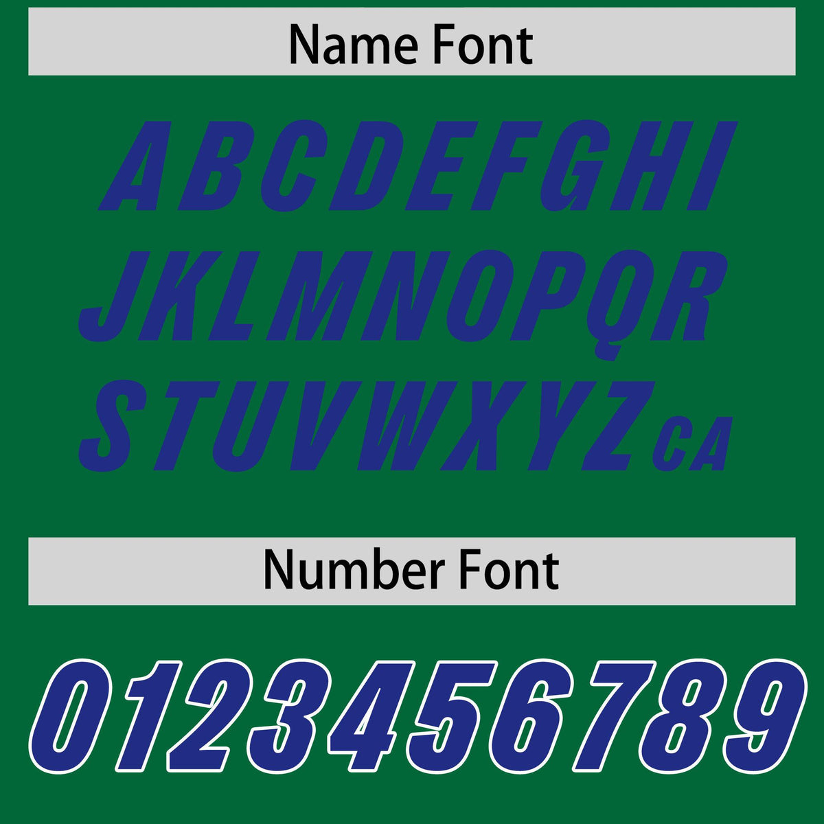 Custom Kelly Green Royal and White Side Stripe Pattern Authentic Football Jersey