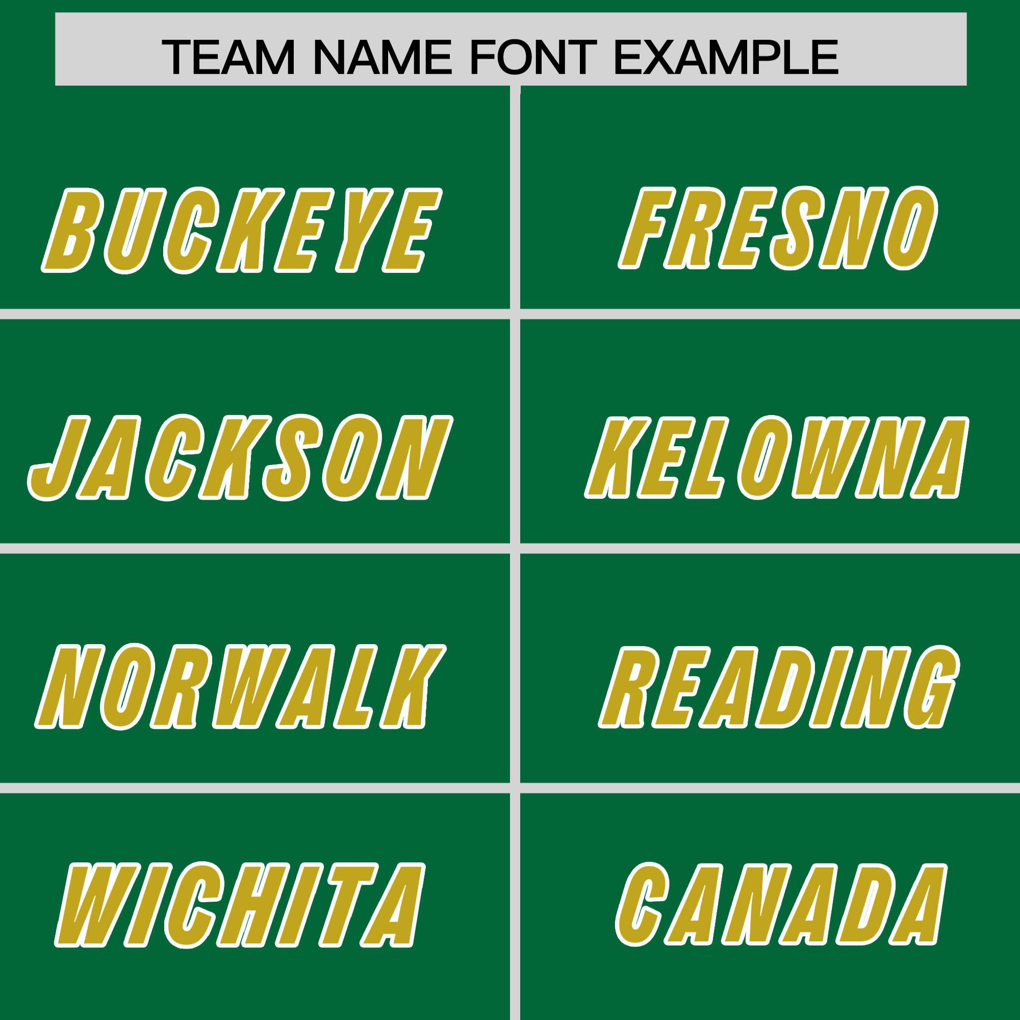 Custom Kelly Green Old Gold and White Side Stripe Pattern Authentic Football Jersey