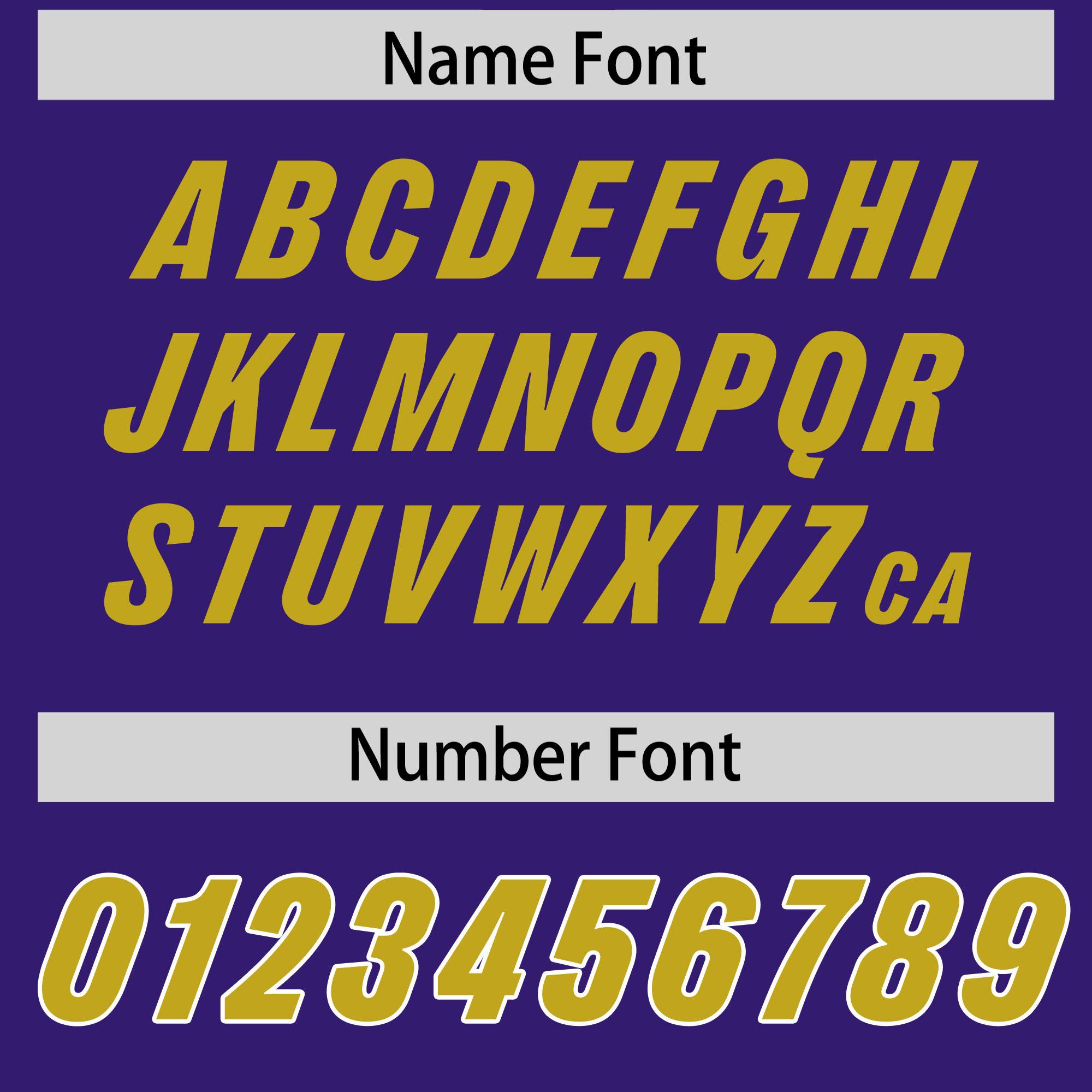 Custom Purple Old Gold and White Side Stripe Pattern Authentic Football Jersey
