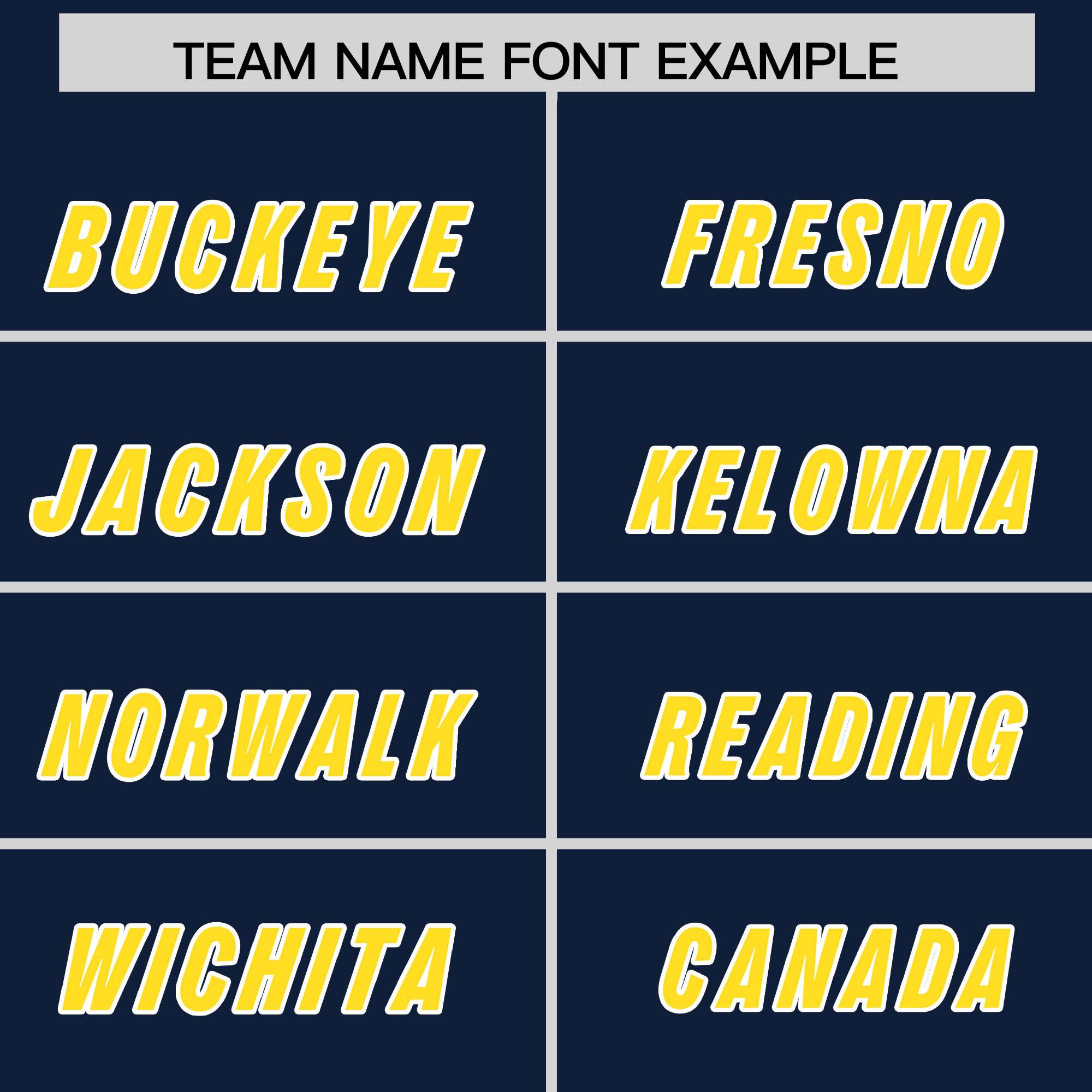 Custom Navy Gold and White Side Stripe Pattern Authentic Football Jersey