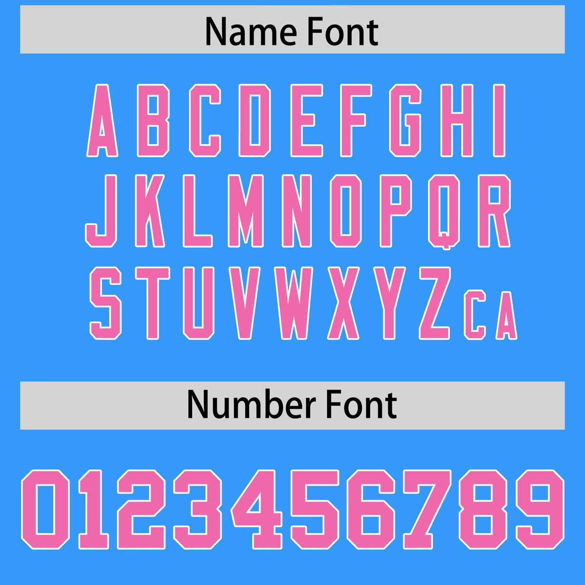 Custom Light Blue Pink and White Side Stripe Pattern Authentic Football Jersey