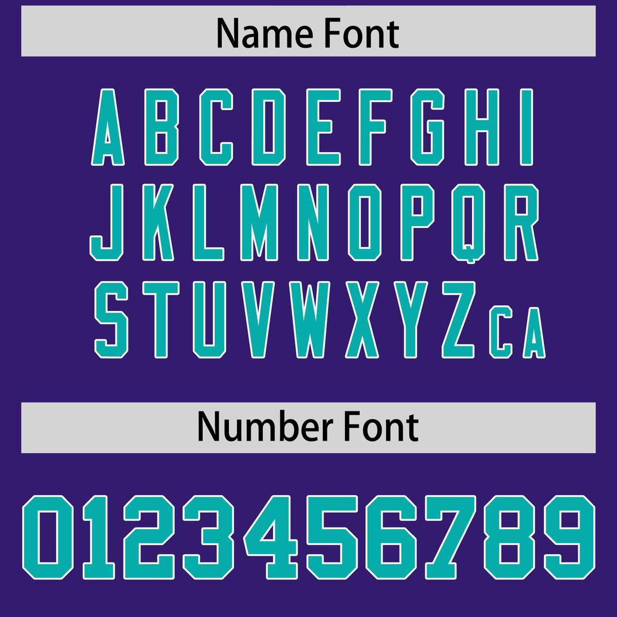 Custom Purple Aqua and White Side Stripe Pattern Authentic Football Jersey