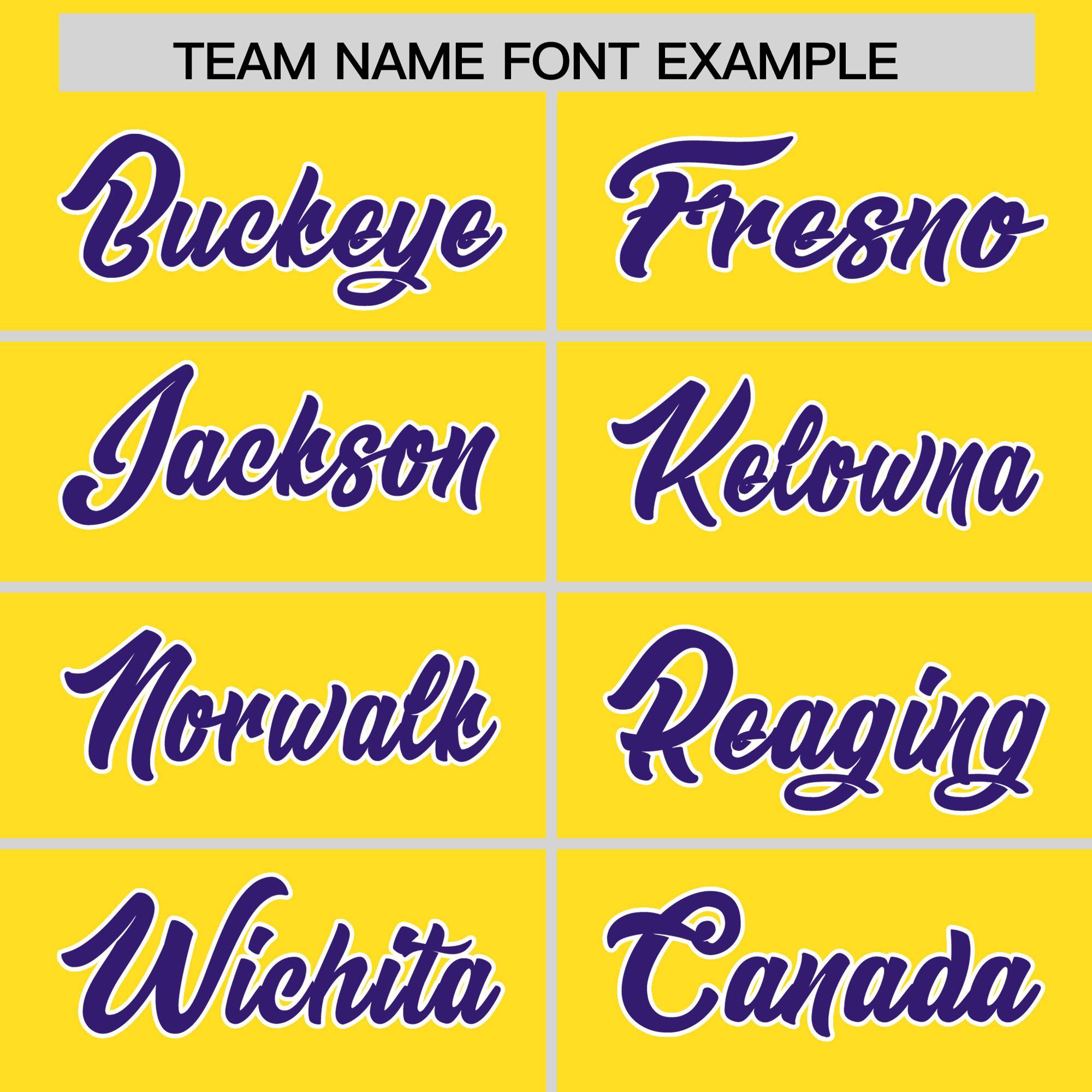 Custom Gold Purple and White Side Stripe Pattern Authentic Football Jersey