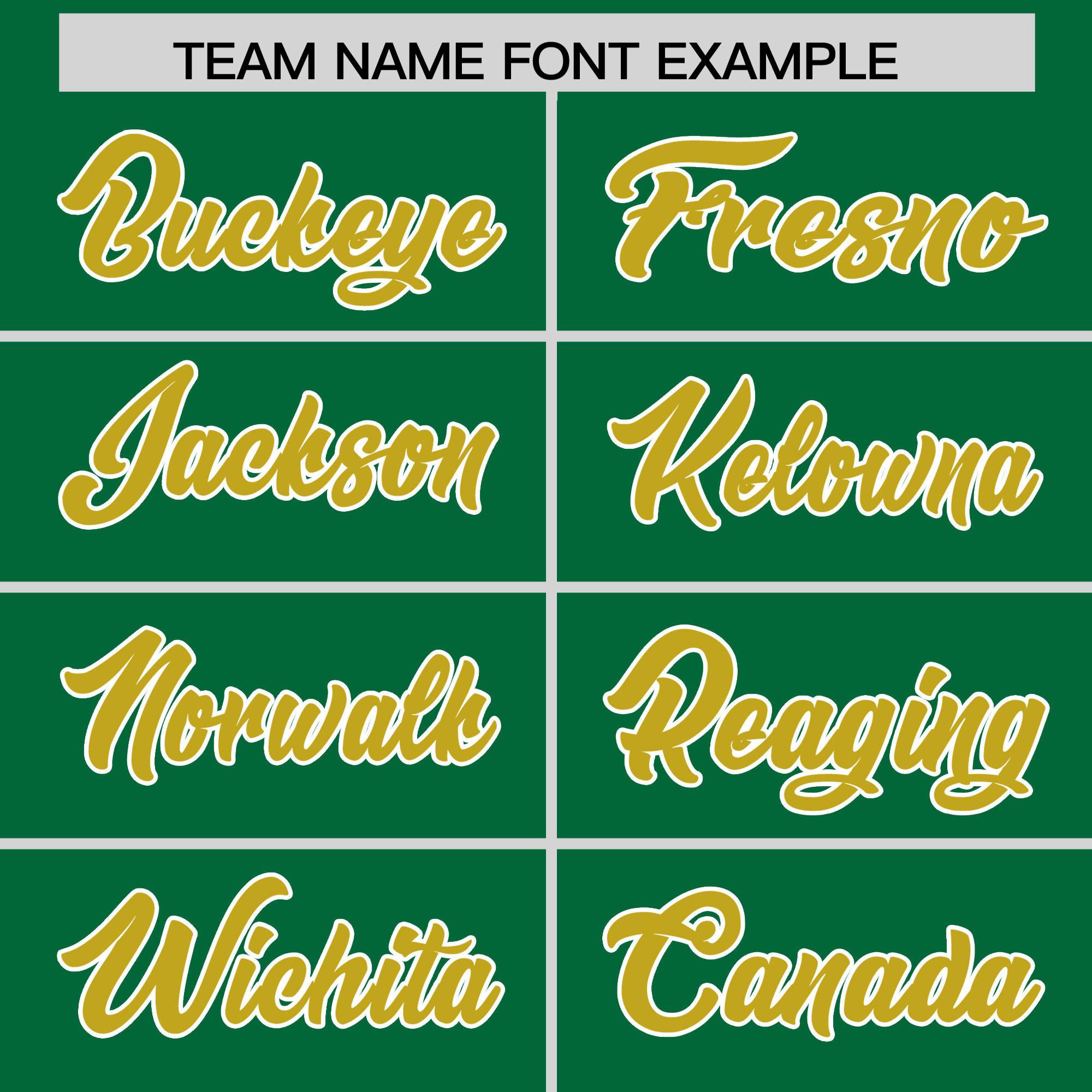 Custom Kelly Green Old Gold and White Side Stripe Pattern Authentic Football Jersey