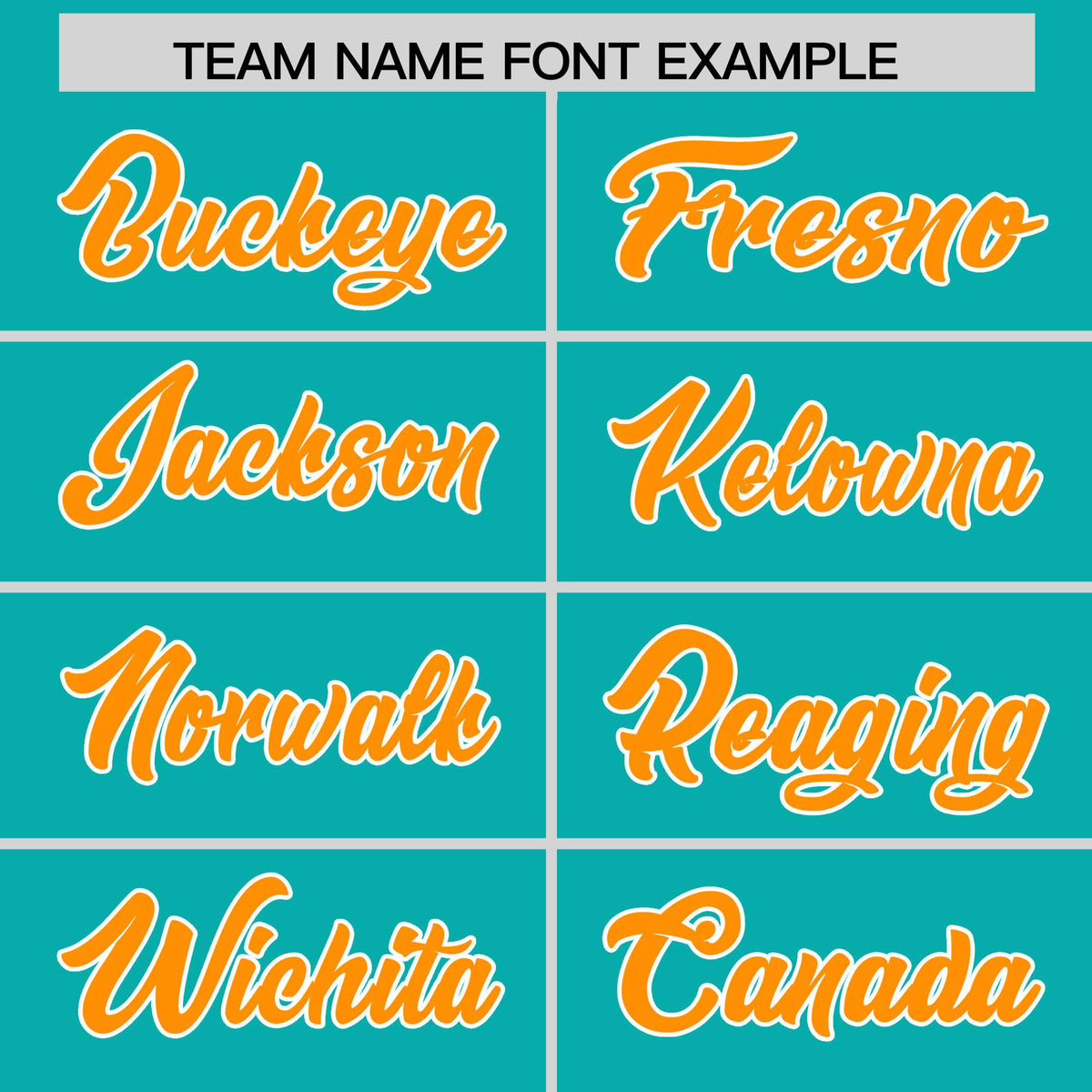 Custom Aqua Orange and White Side Stripe Pattern Authentic Football Jersey