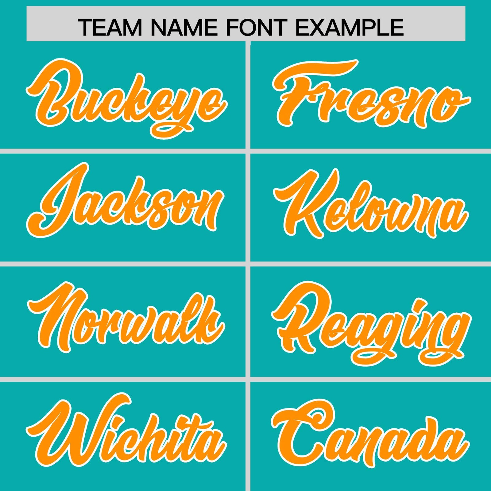 Custom Aqua Orange and White Side Stripe Pattern Authentic Football Jersey