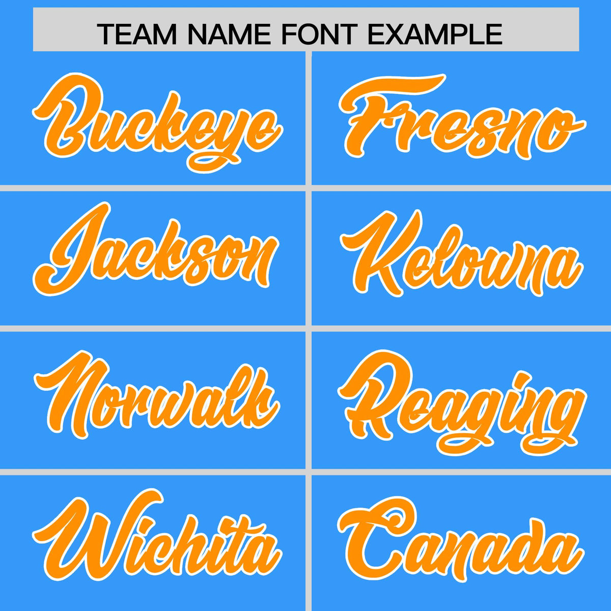 Custom Light Blue Orange and White Side Stripe Pattern Authentic Football Jersey