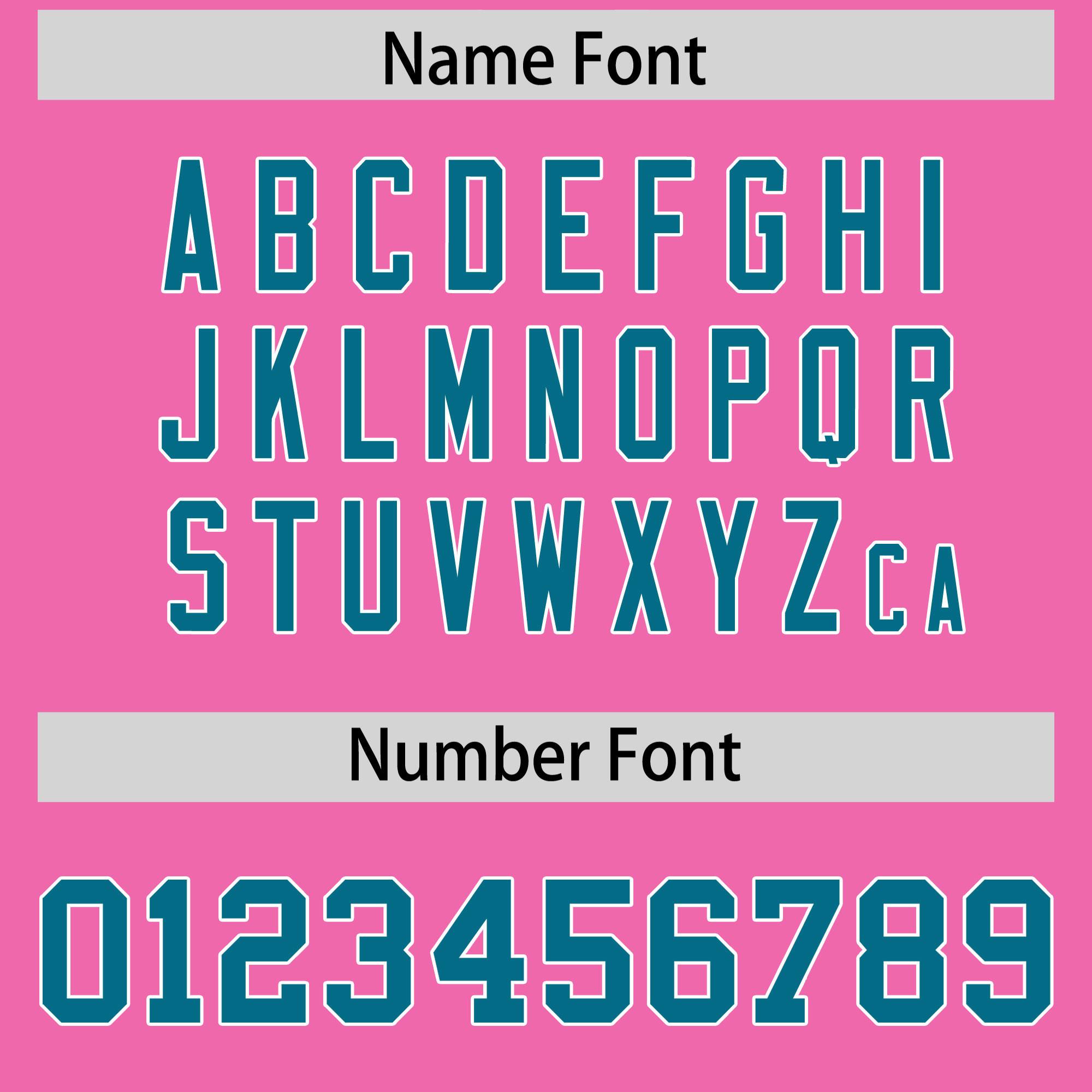 Custom Pink Aqua and White Side Stripe Pattern Authentic Football Jersey